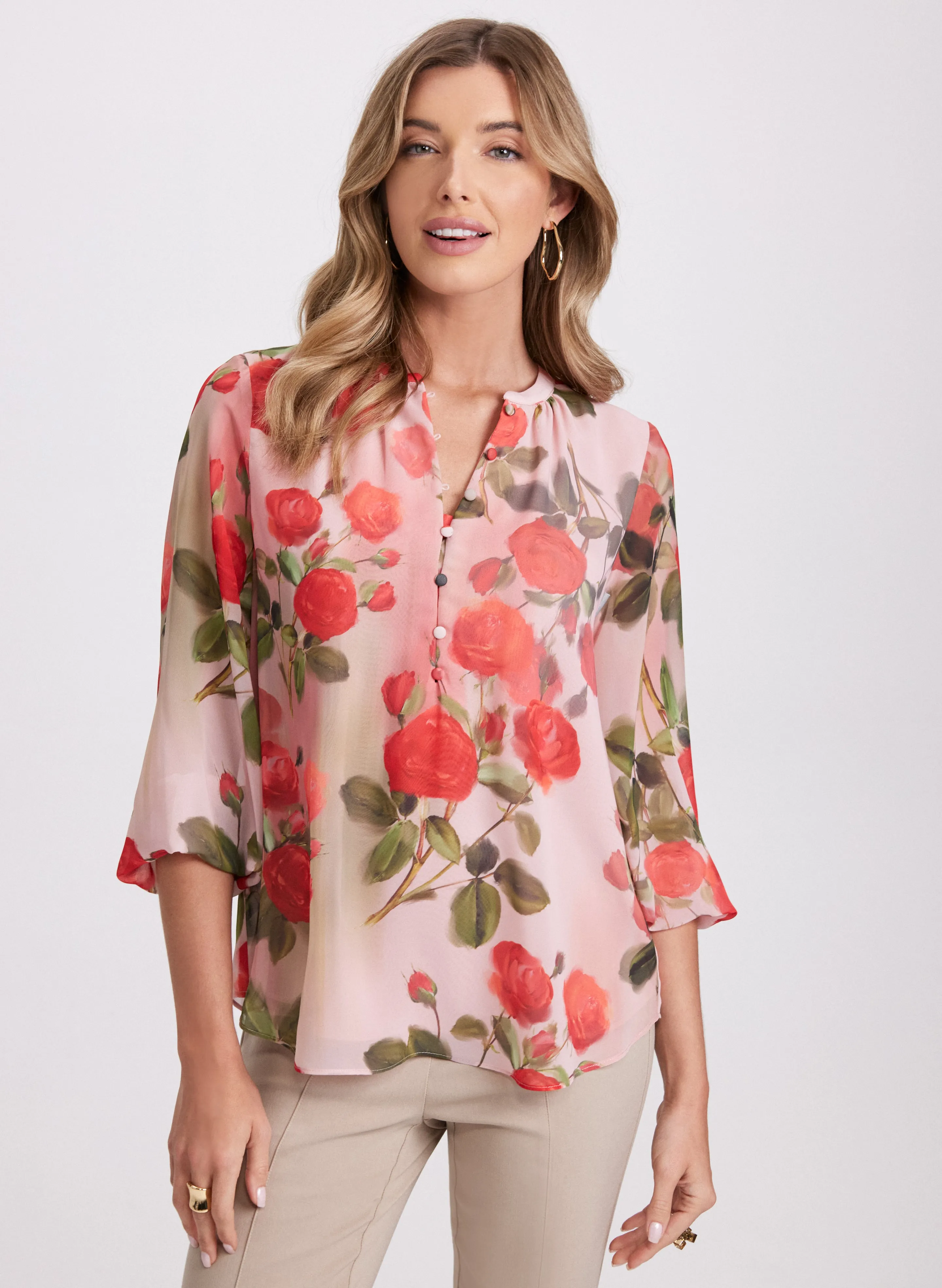 Floral Chiffon Blouse sold by Laura product image thumbnail 5