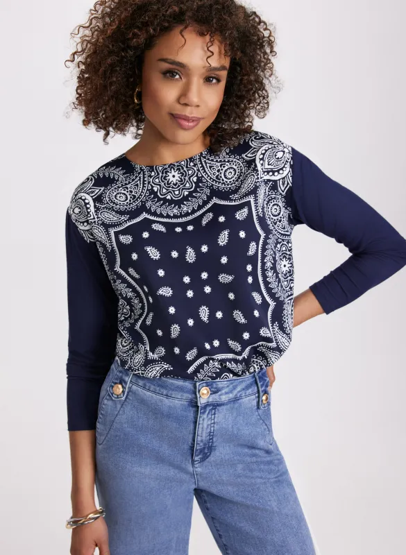 Paisley Long Sleeve Top sold by Laura