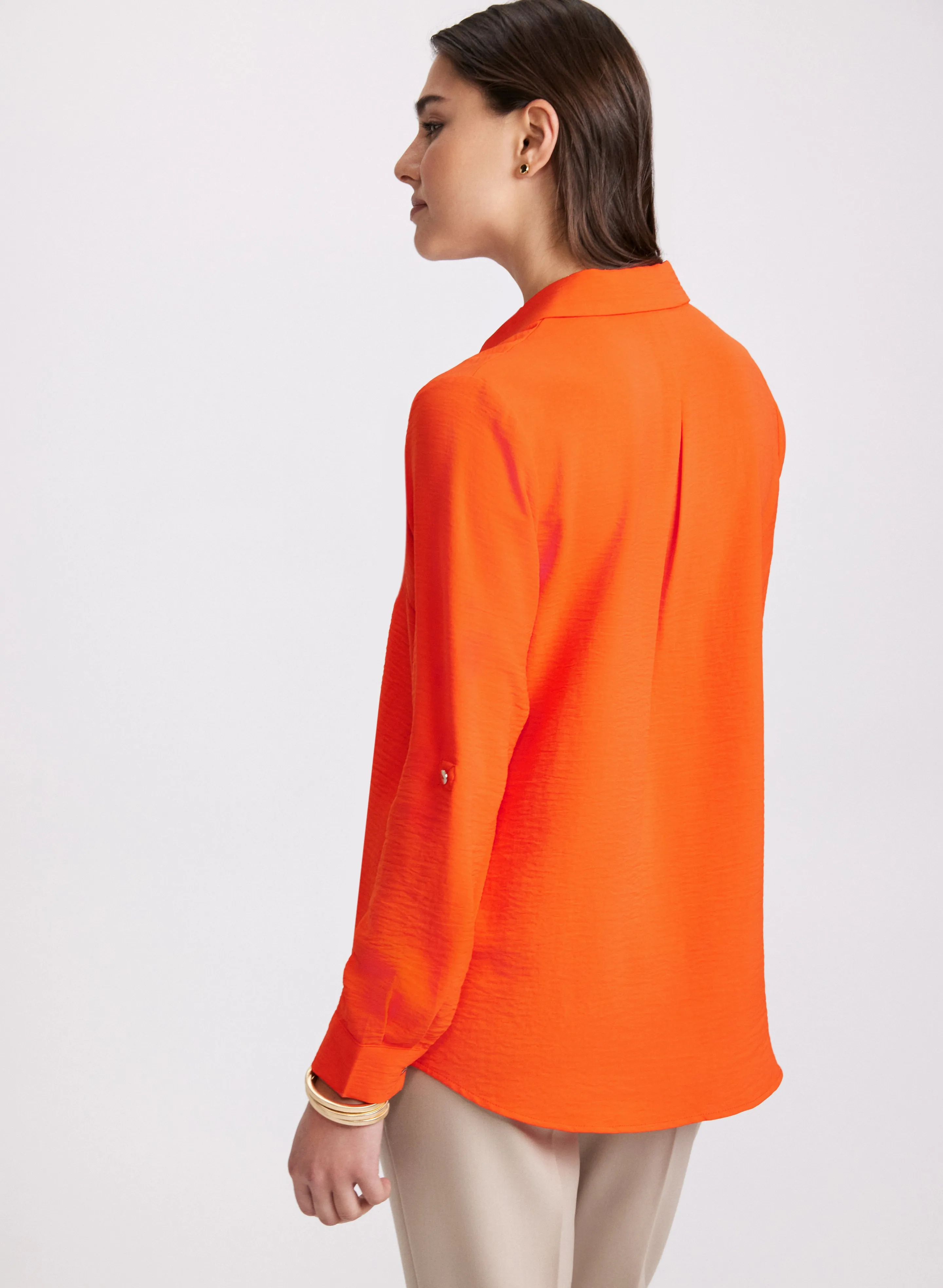 Crepe Button-Down Blouse sold by Laura product image thumbnail 4