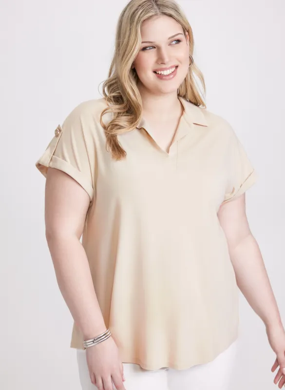 Polo Collar T-Shirt sold by Laura