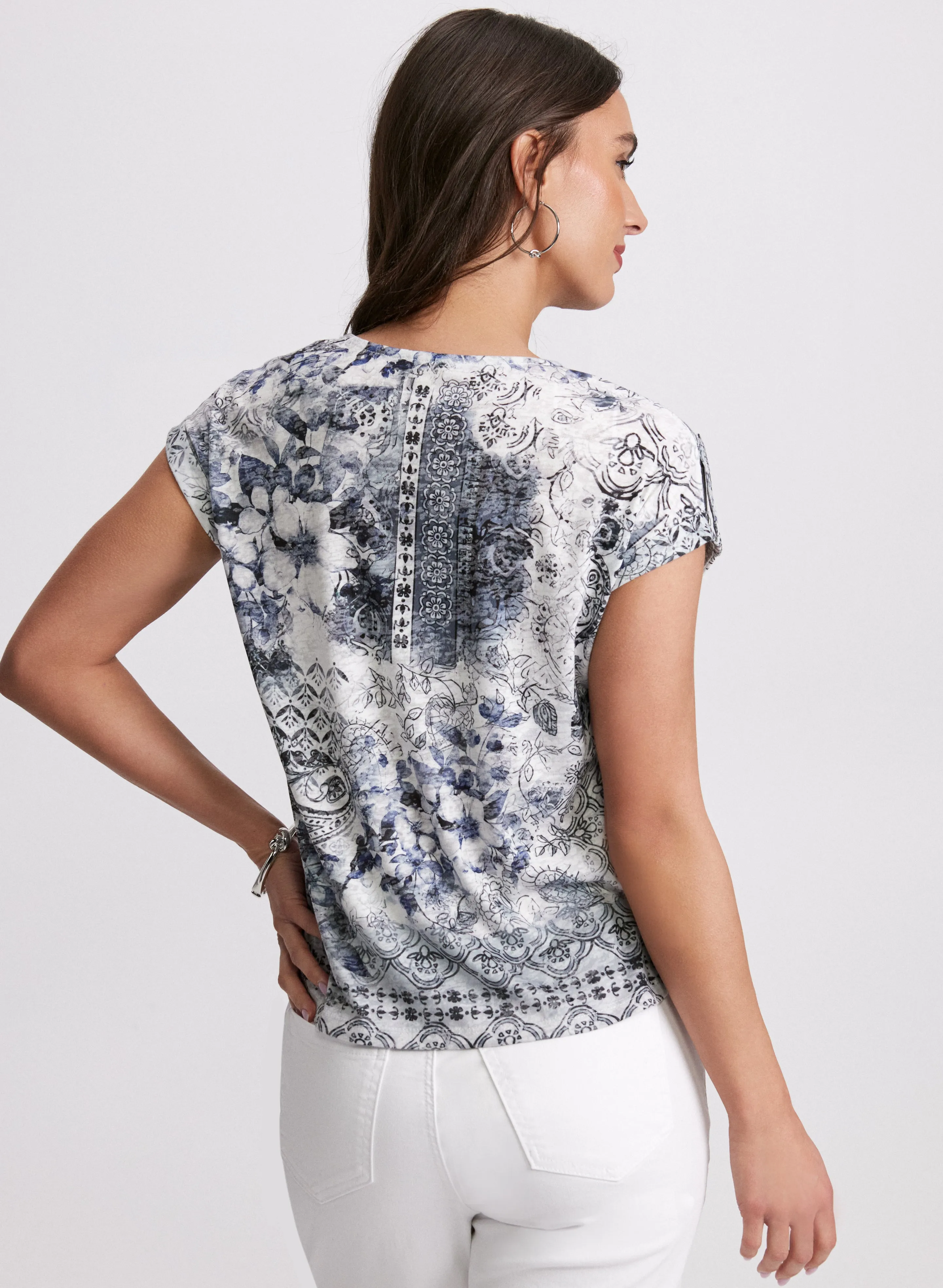 Mixed Print T-Shirt sold by Laura product image thumbnail 3