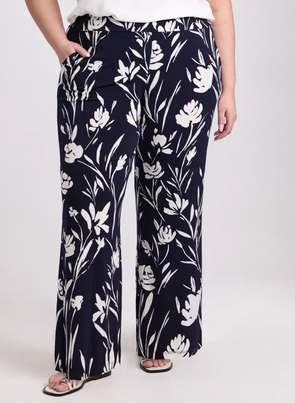 Wide-Leg Floral Print Pants sold by Laura