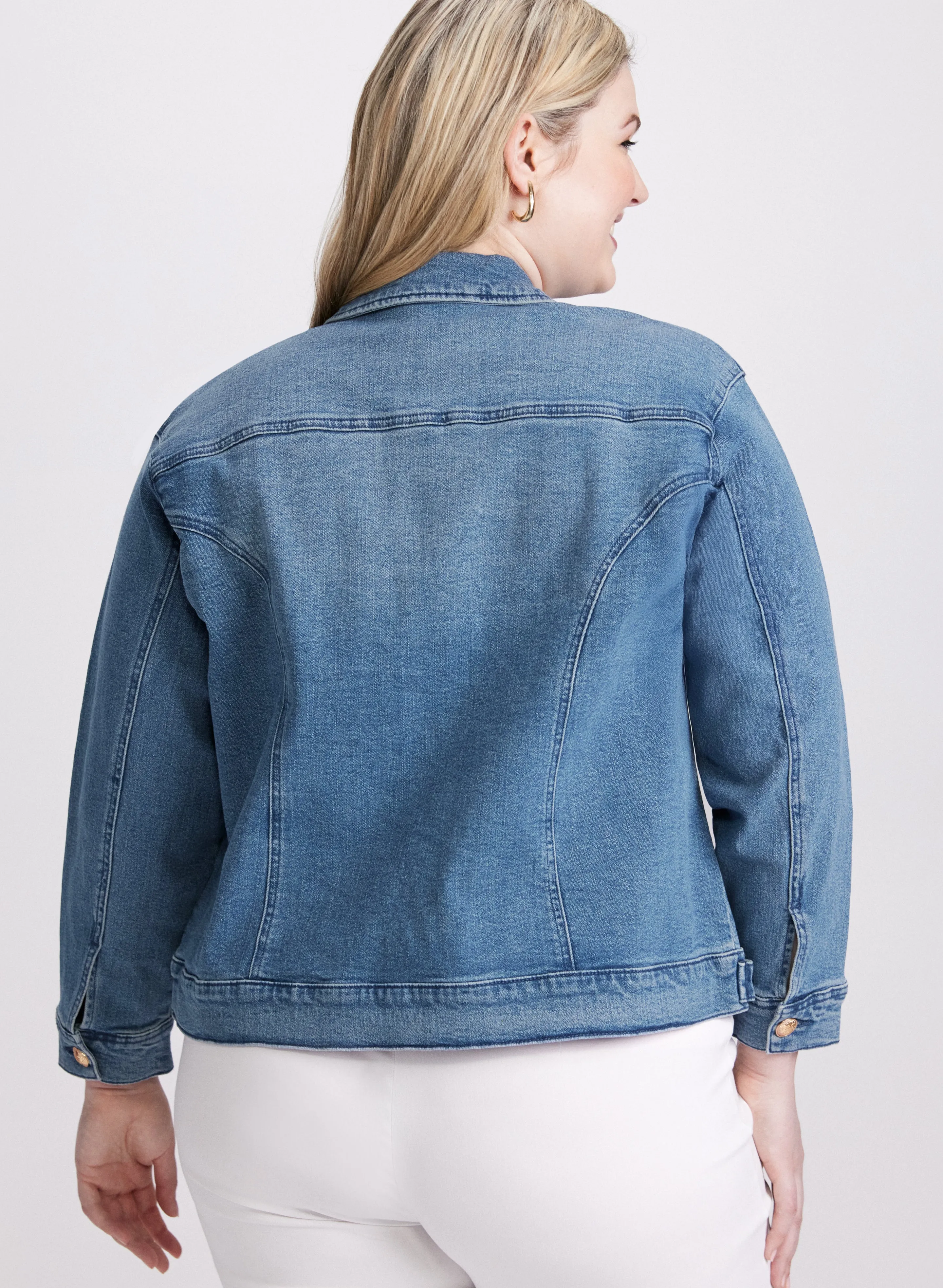 Button-Down Denim Jacket sold by Laura product image thumbnail 3