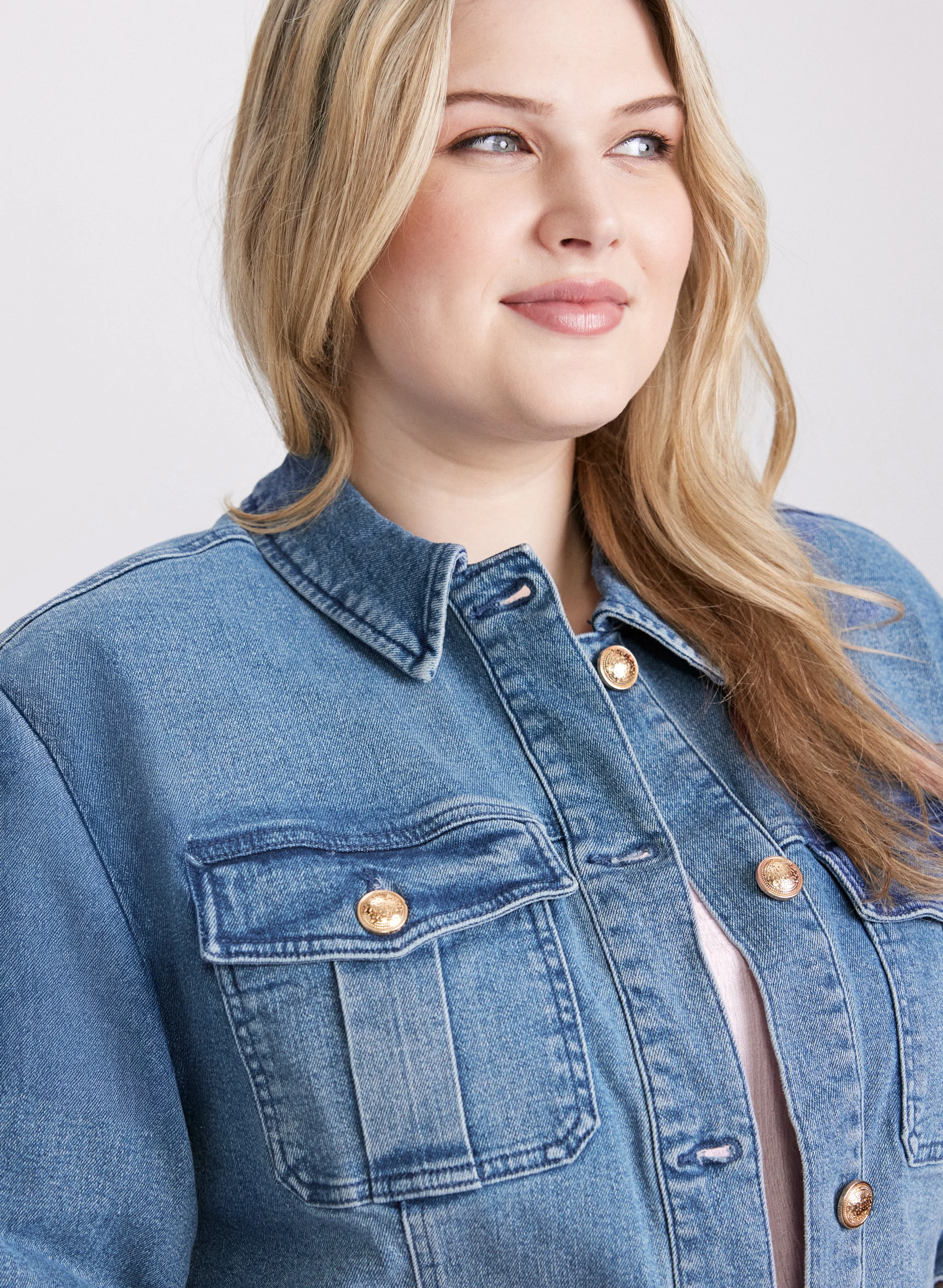 Button-Down Denim Jacket sold by Laura product image thumbnail 5