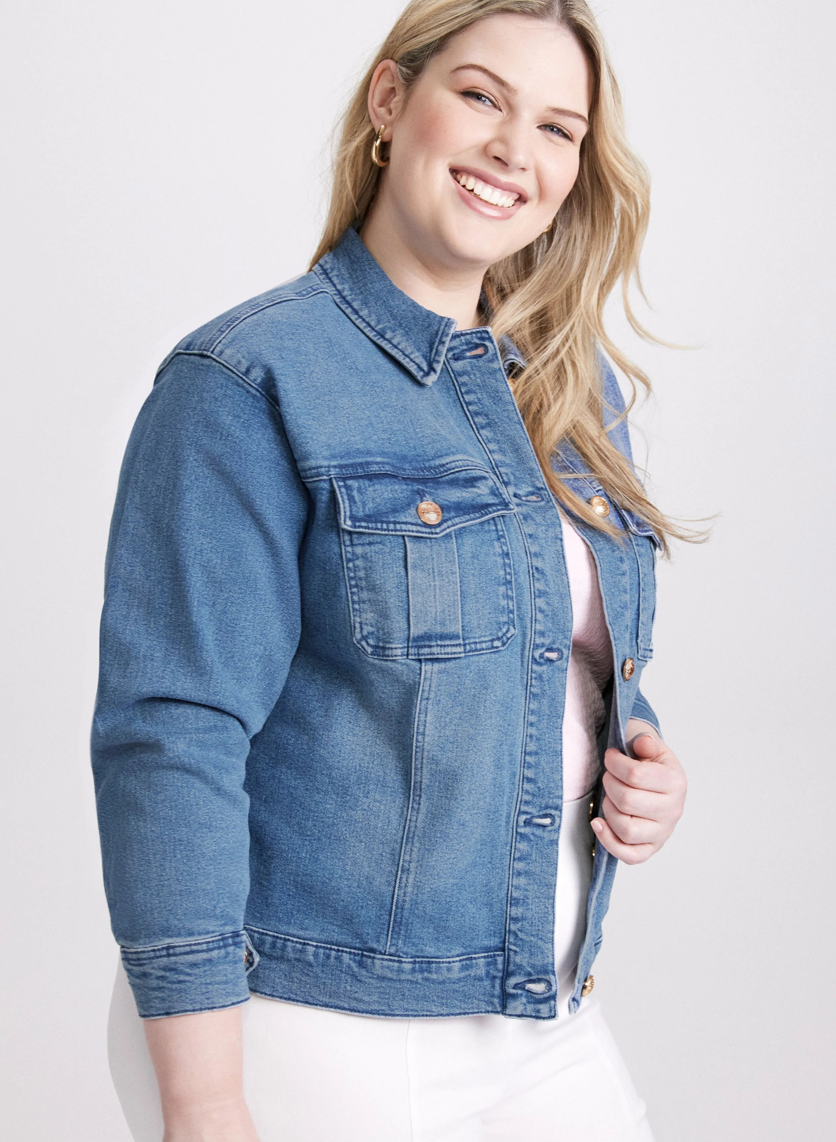 Button-Down Denim Jacket sold by Laura product image thumbnail 2