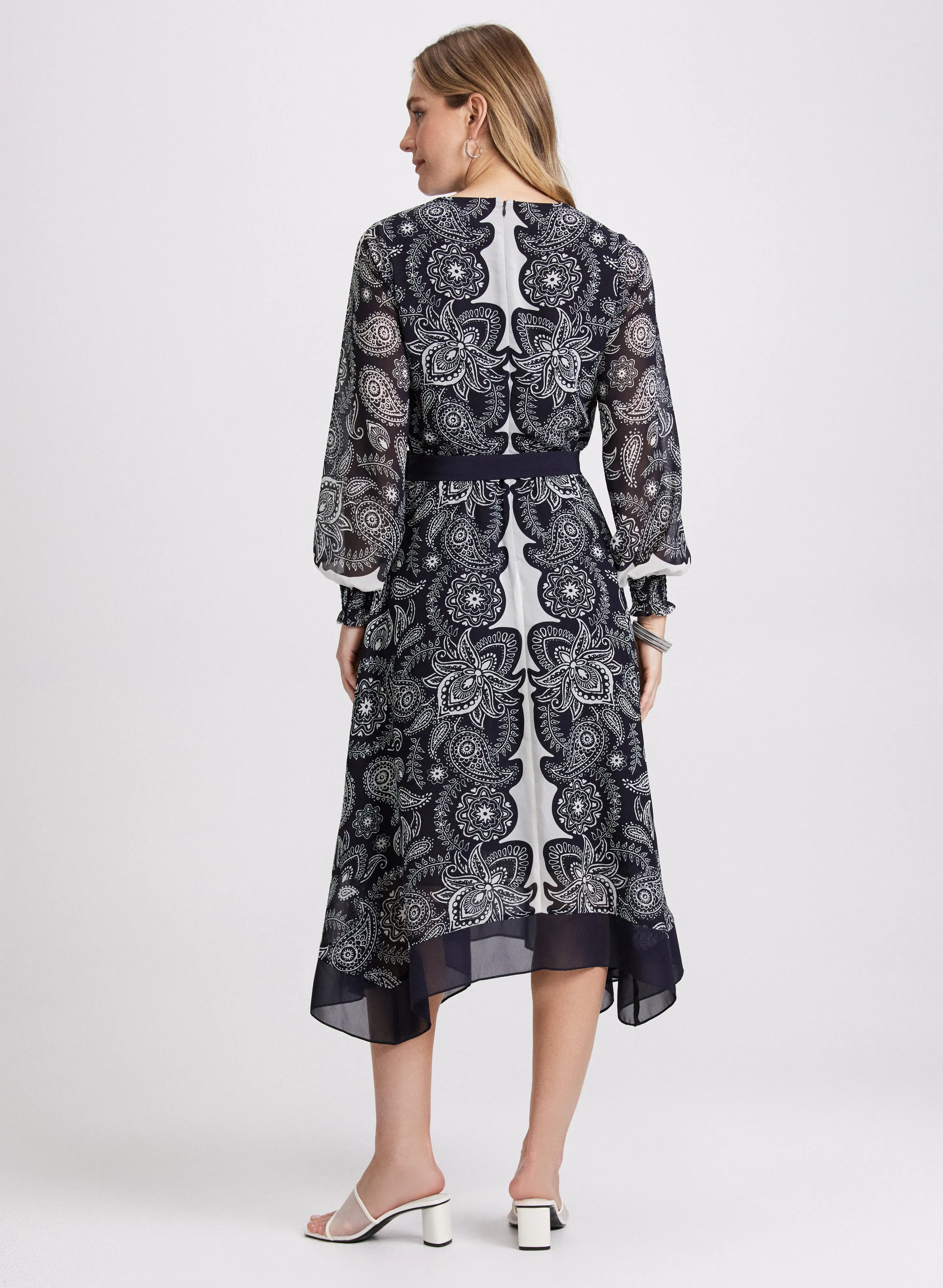 Paisley Placement Print Dress sold by Laura product image thumbnail 4