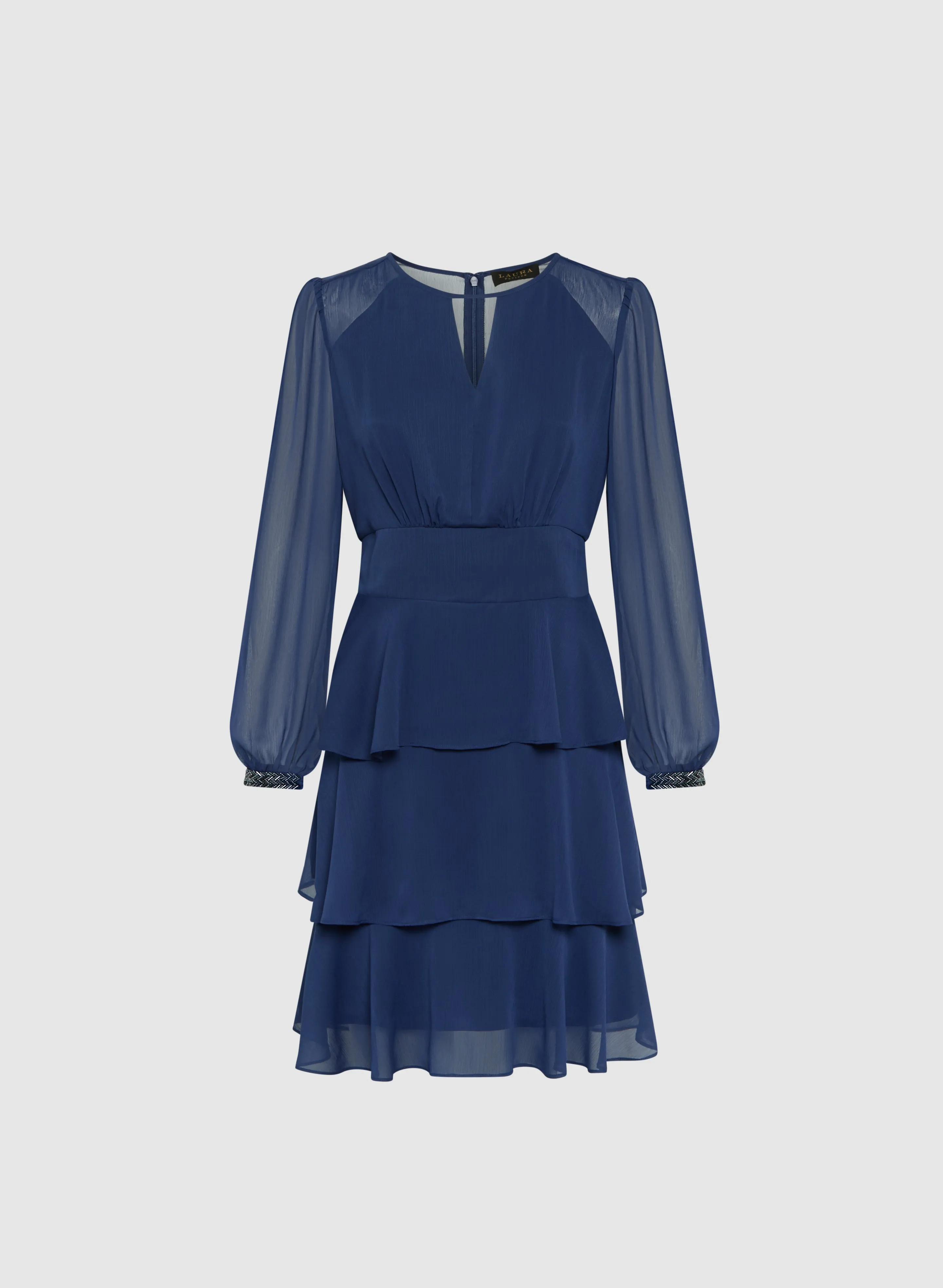 Tiered Chiffon Dress sold by Laura product image thumbnail 5