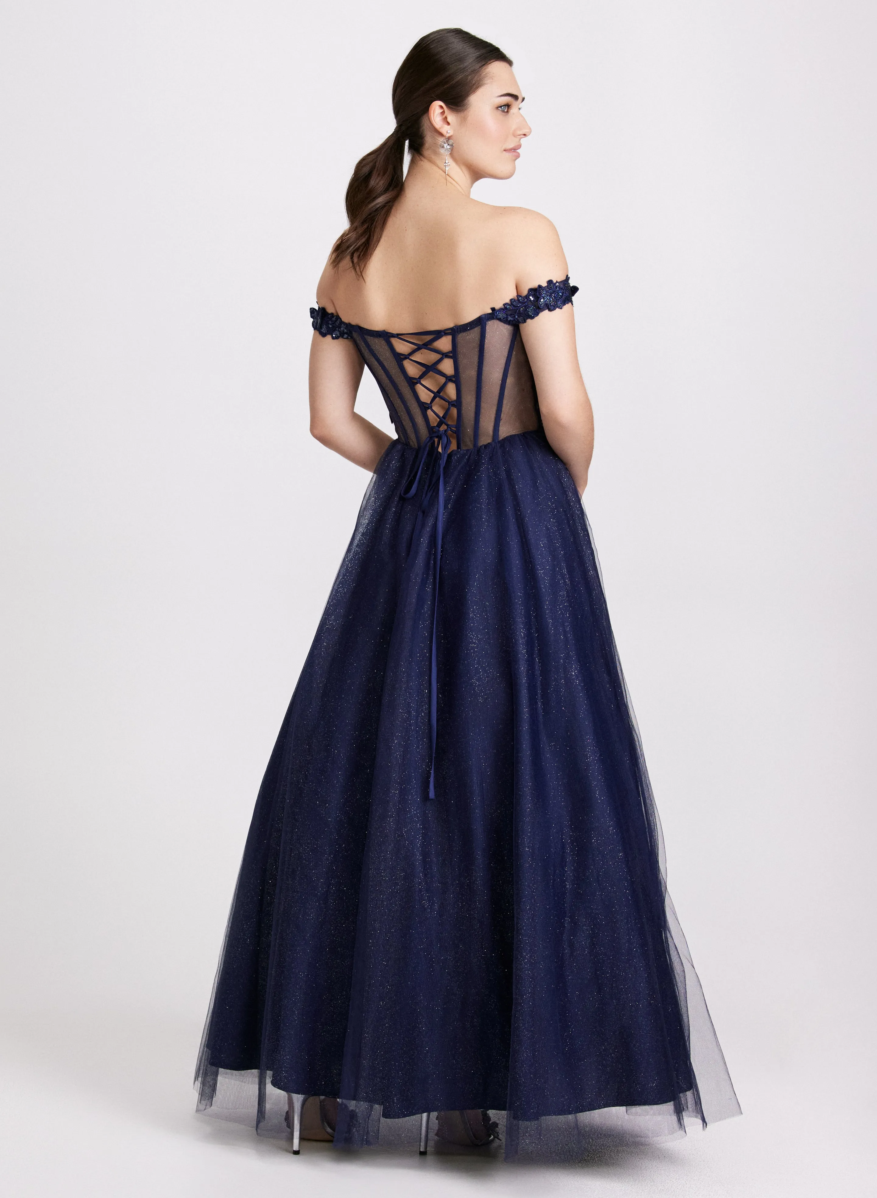 Sequined Butterfly Appliqué Dress sold by Laura product image thumbnail 4