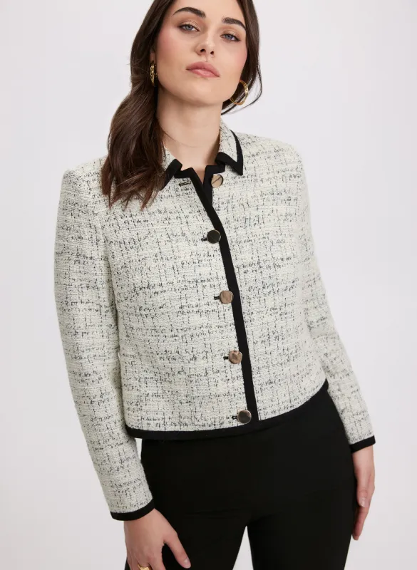 Contrast Tweed Jacket sold by Laura