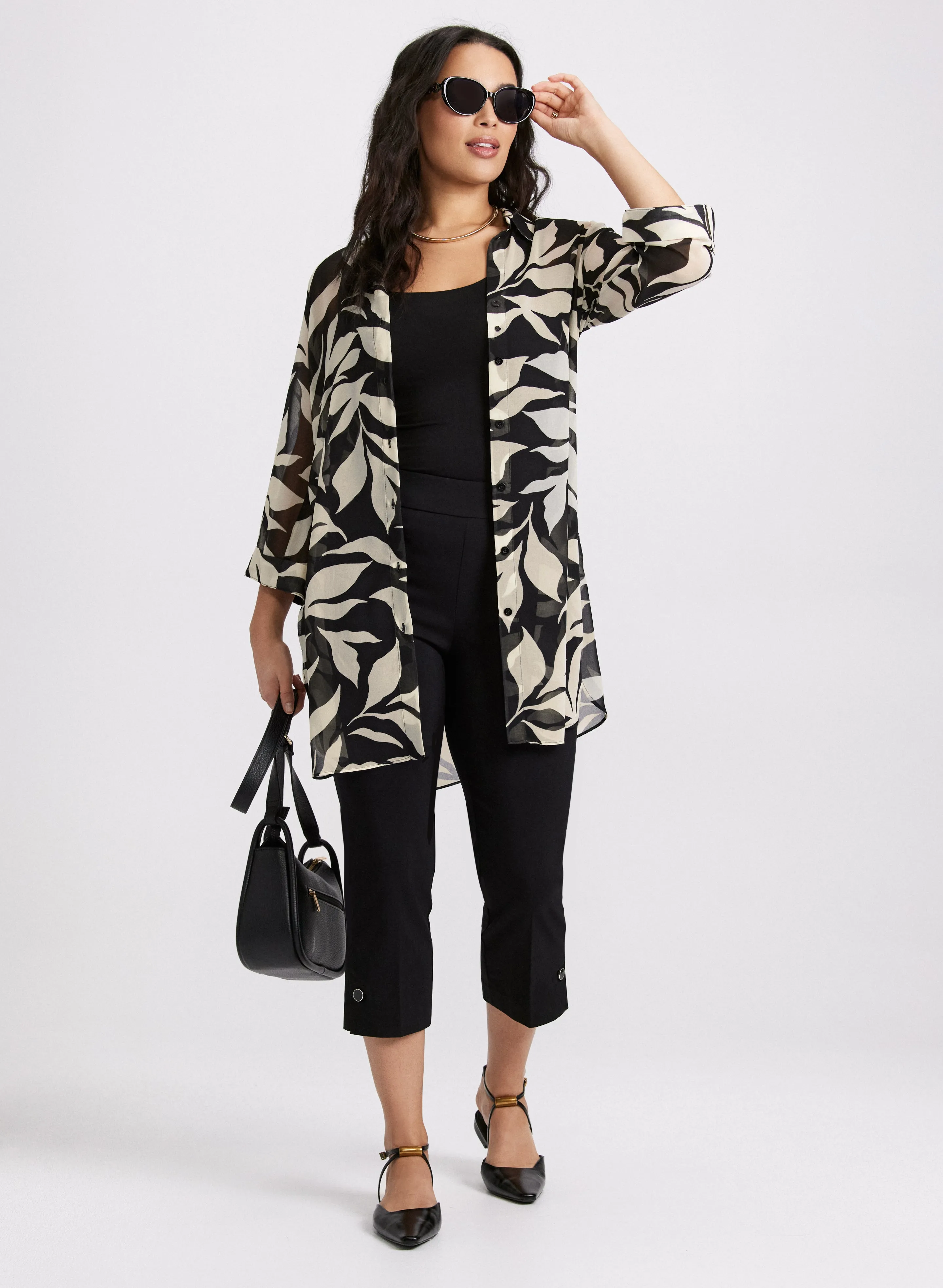 Leaf Print Tunic Blouse sold by Laura product image thumbnail 2