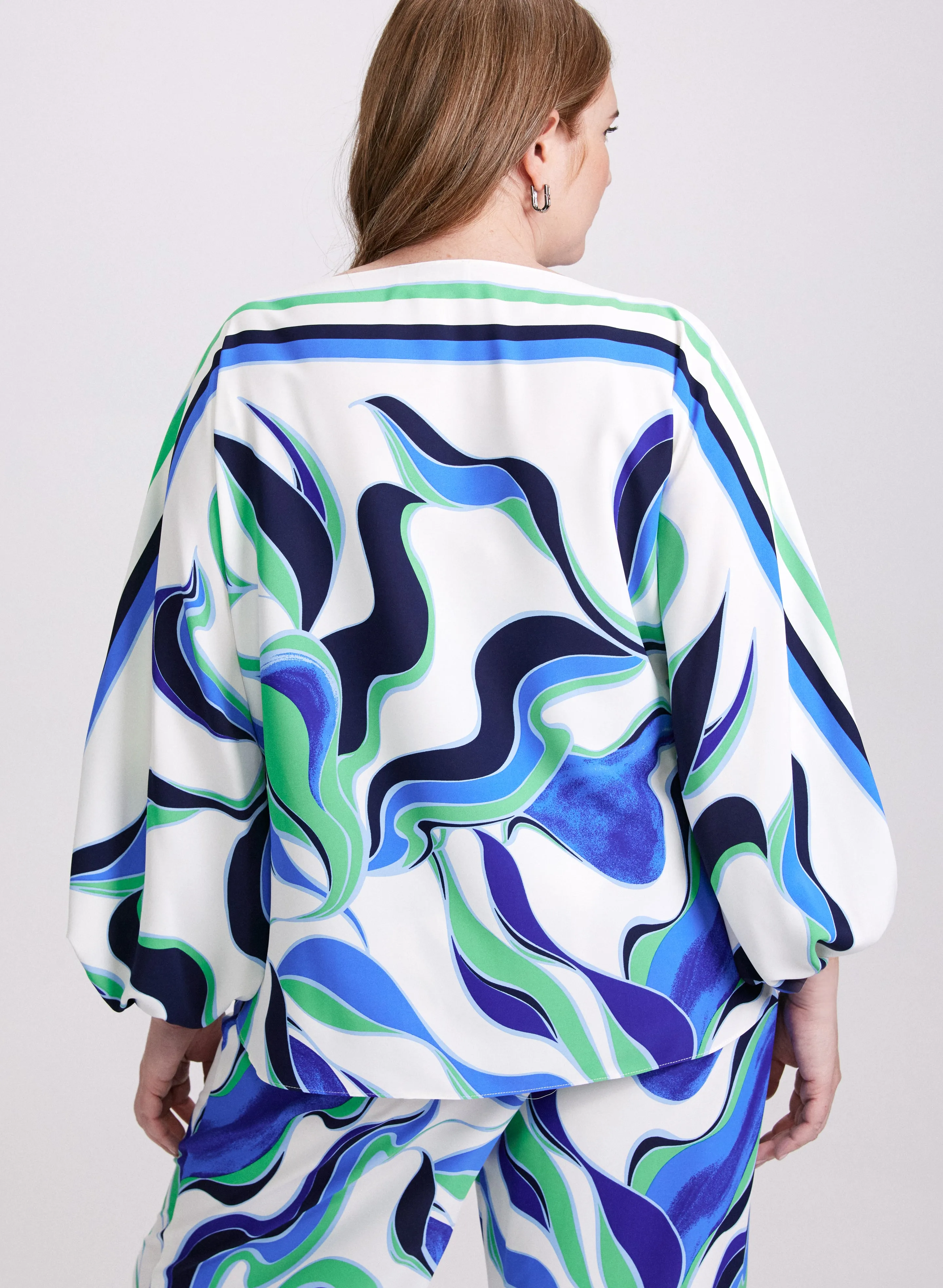 Joseph Ribkoff - Abstract Print Blouse sold by Laura product image thumbnail 4