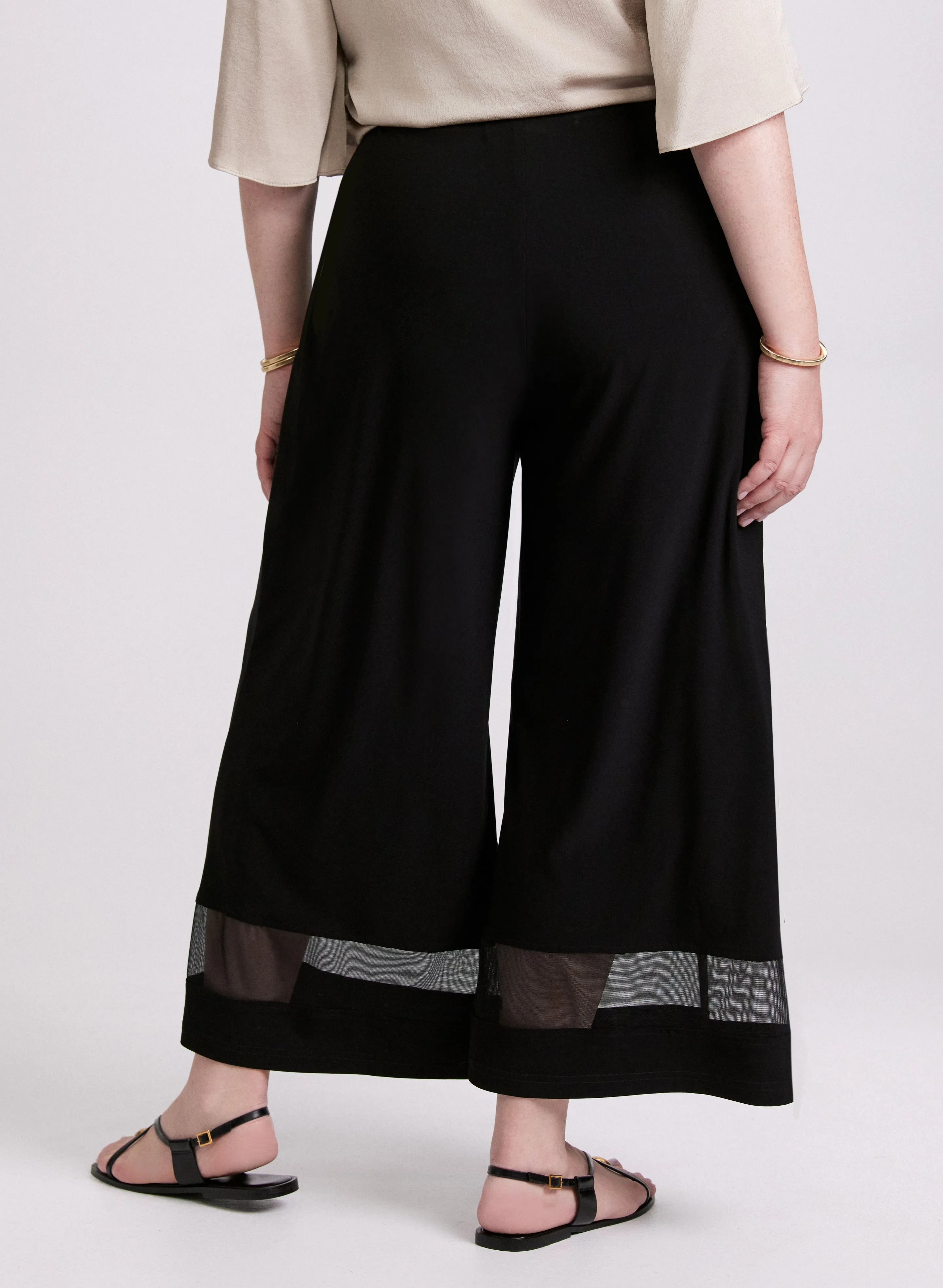 Joseph Ribkoff - Mesh Insert Wide-Leg Pants sold by Laura product image thumbnail 2