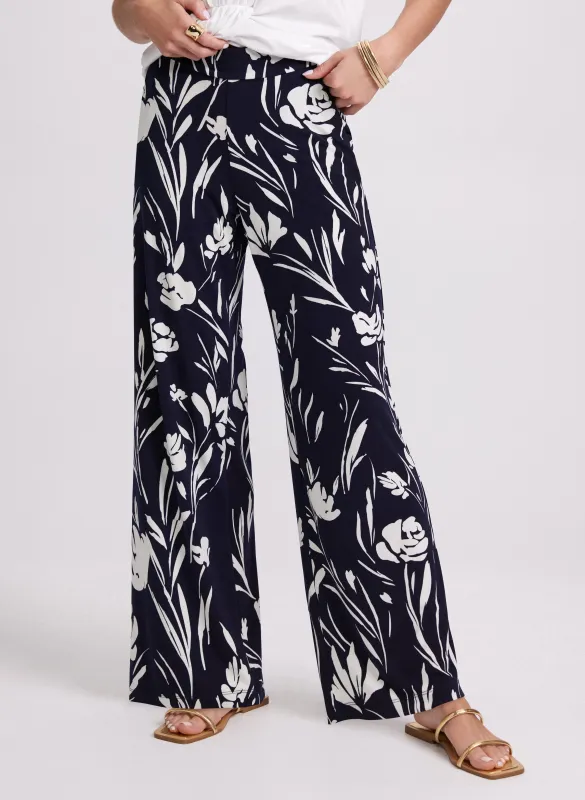 Wide-Leg Floral Print Pants sold by Laura
