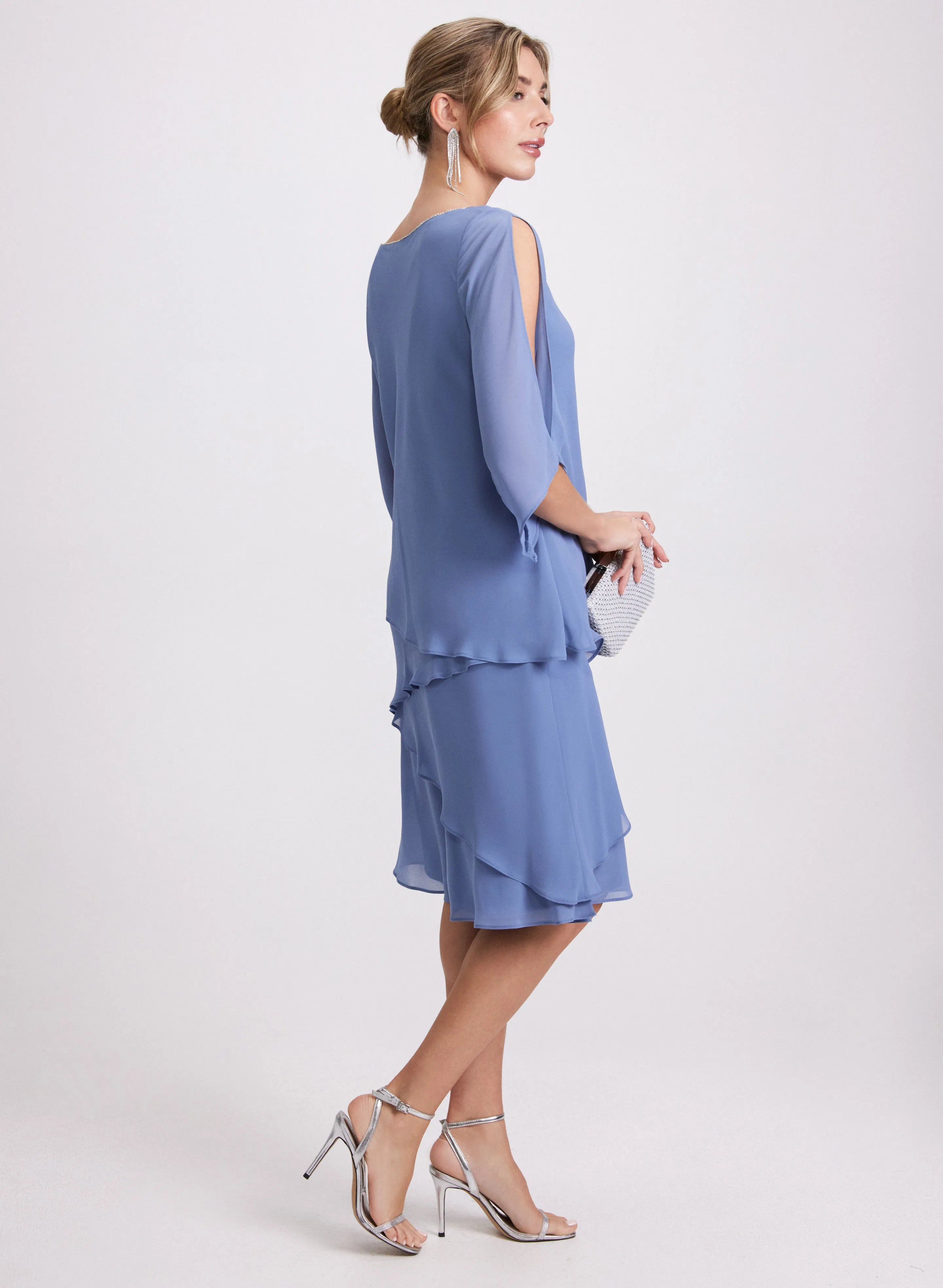 Tiered Split Sleeve Dress sold by Laura product image thumbnail 2