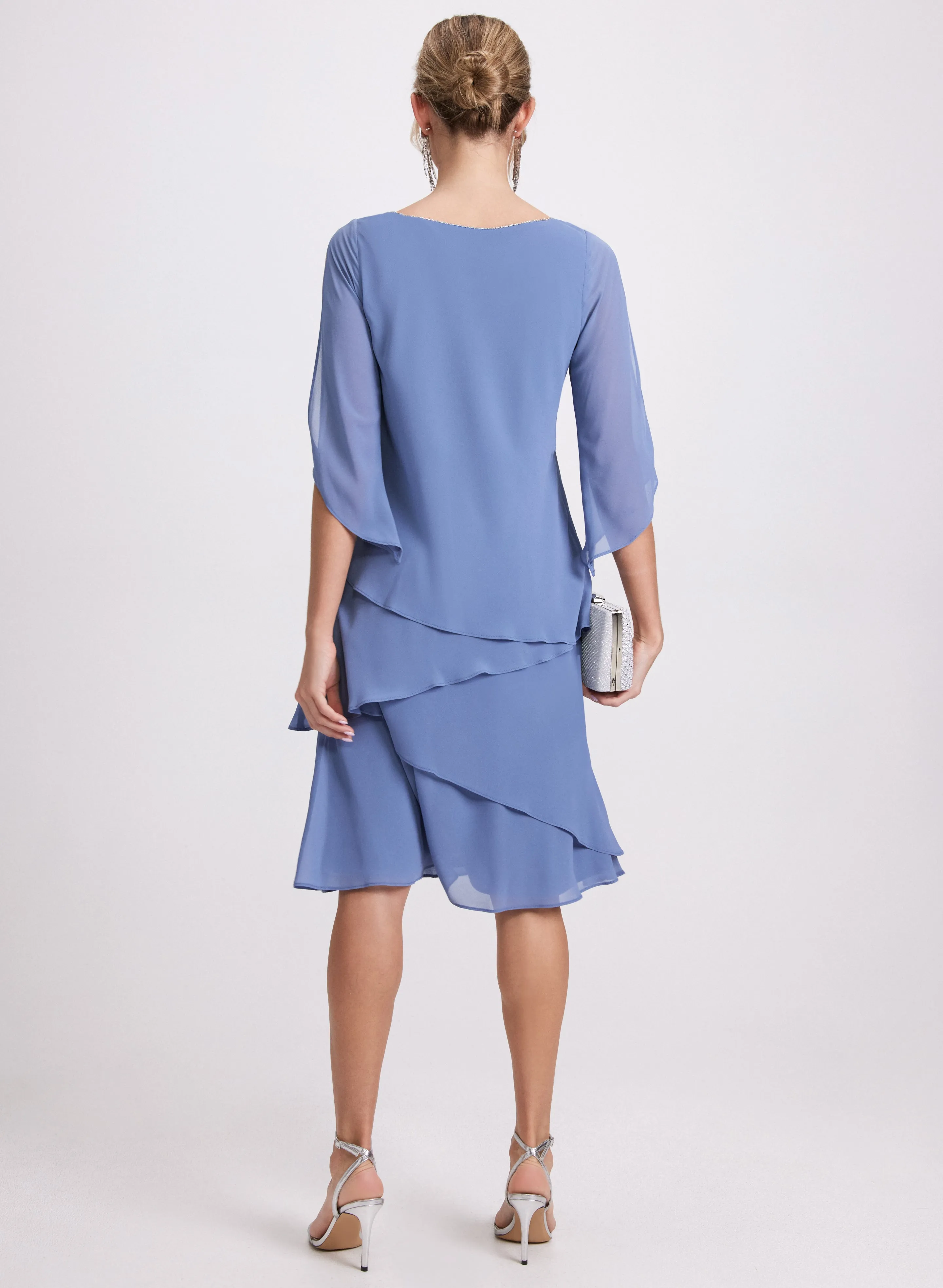 Tiered Split Sleeve Dress sold by Laura product image thumbnail 4