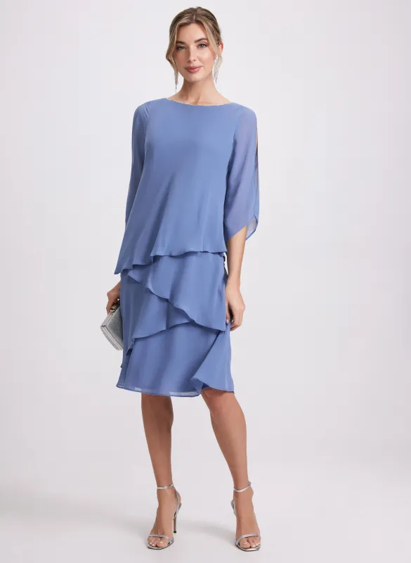 Tiered Split Sleeve Dress sold by Laura