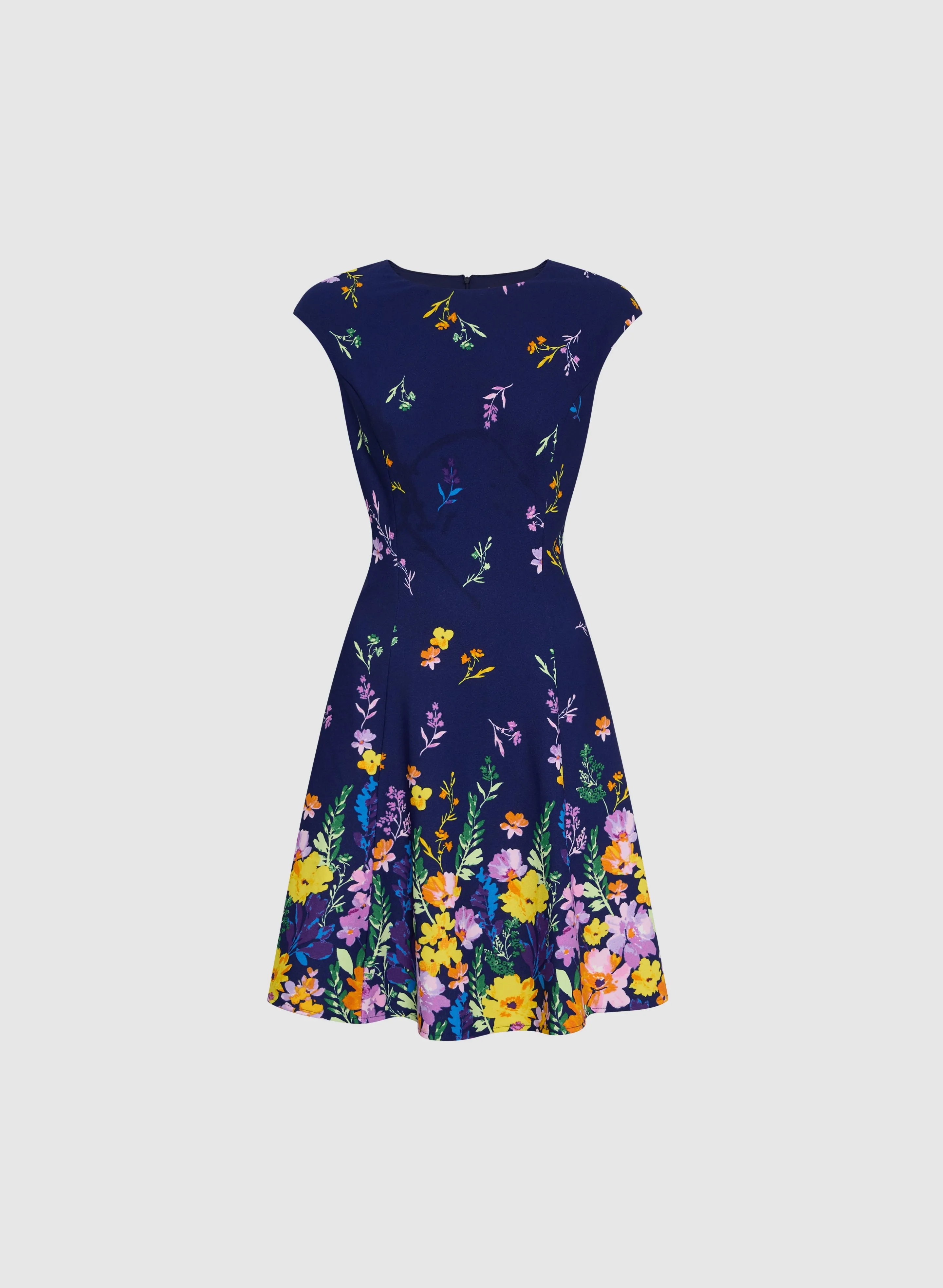 Cascading Floral Print Dress sold by Laura product image thumbnail 5