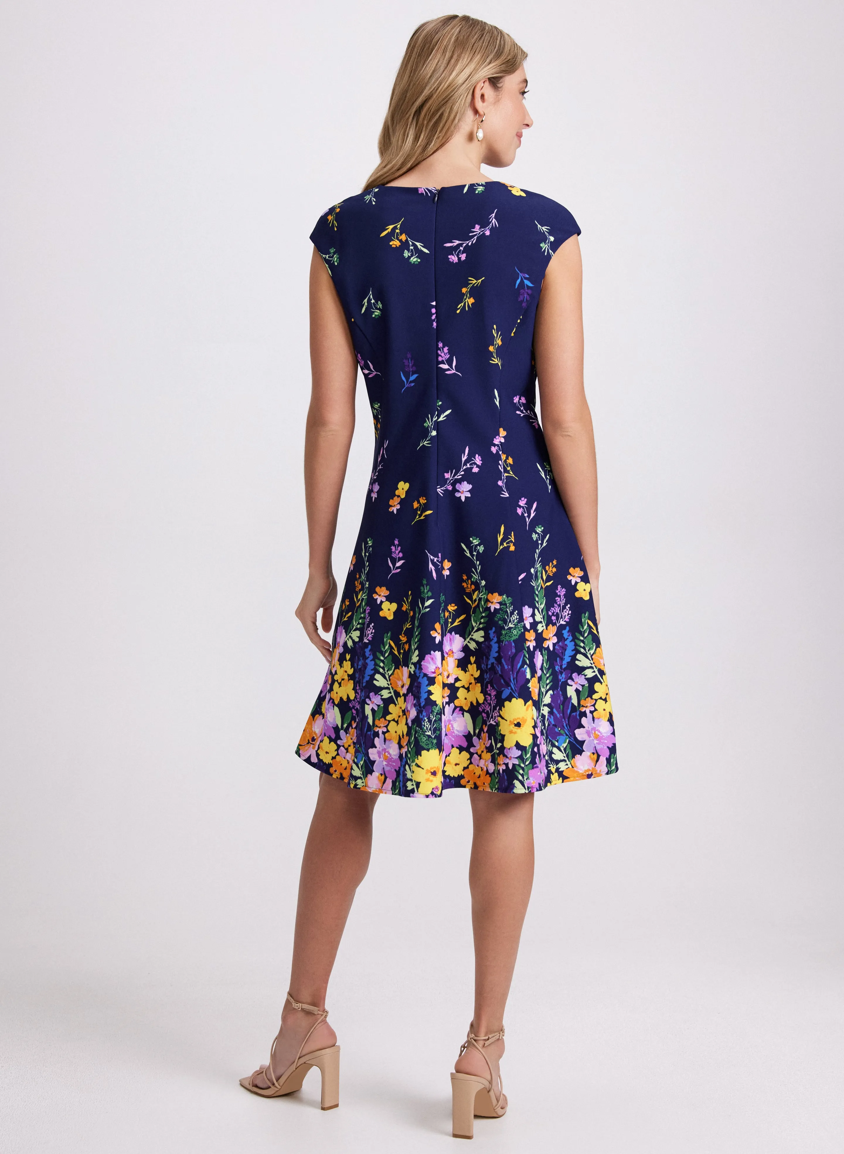 Cascading Floral Print Dress sold by Laura product image thumbnail 4