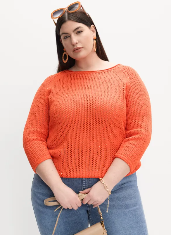 Open Knit Sweater sold by Laura