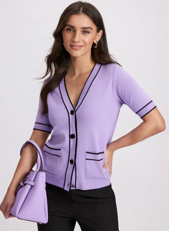 Short Sleeve Knit Cardigan sold by Laura