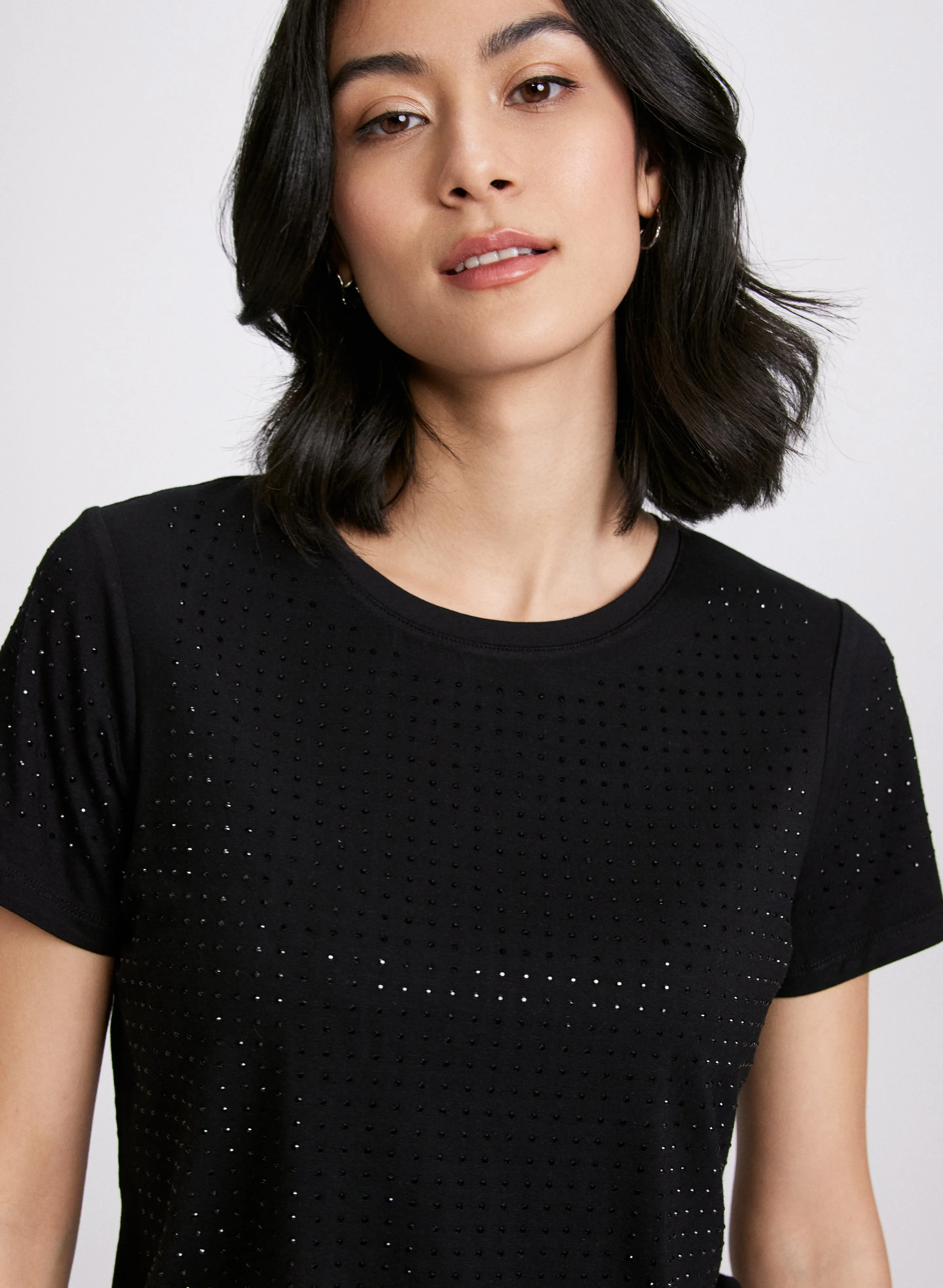 Rhinestone Detail T-Shirt sold by Laura product image thumbnail 5