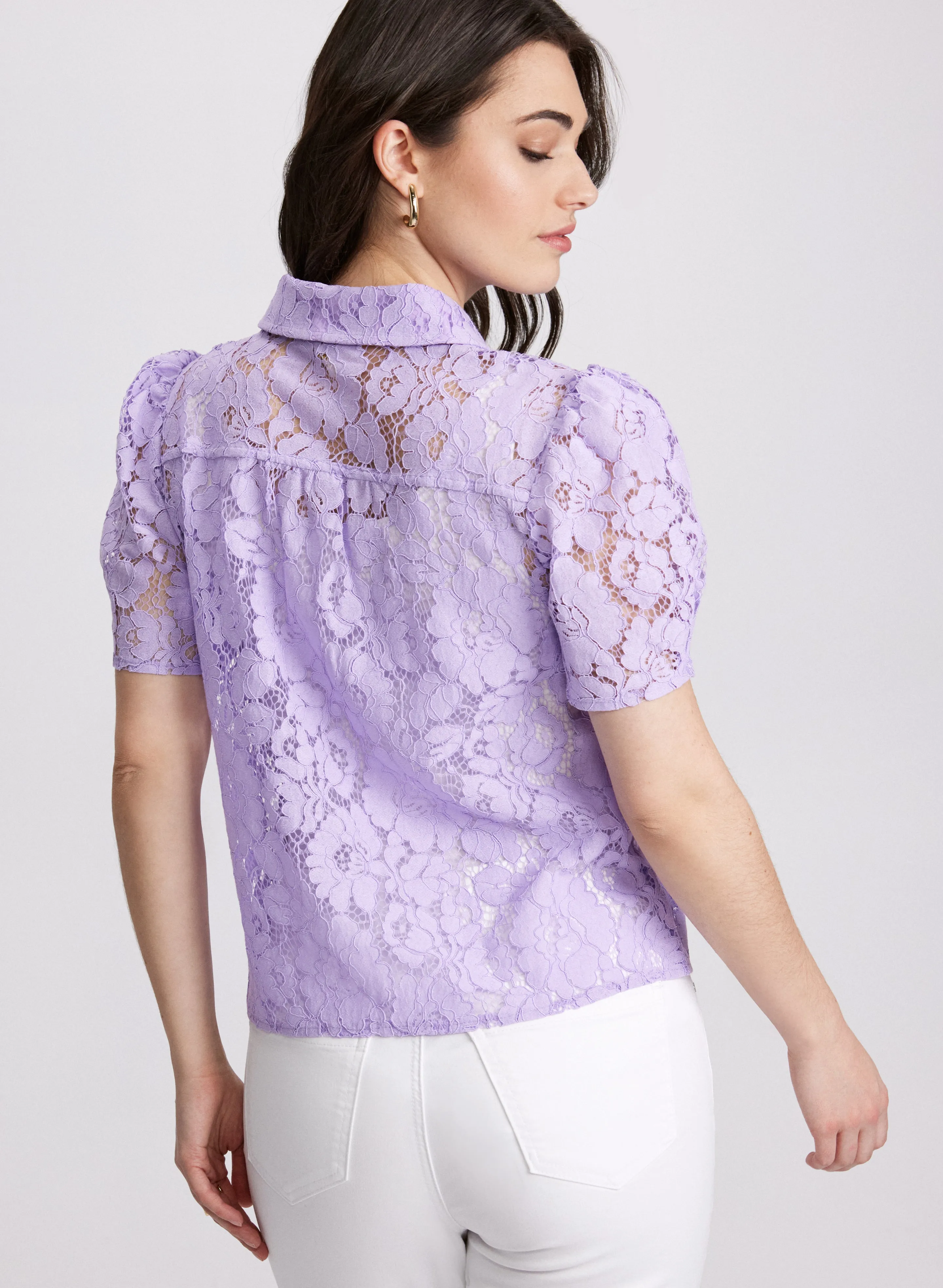 Lace Button Blouse sold by Laura product image thumbnail 3