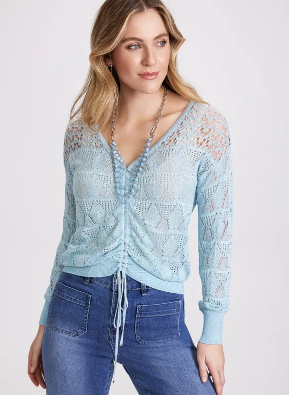 Pointelle Stitch Sweater sold by Laura