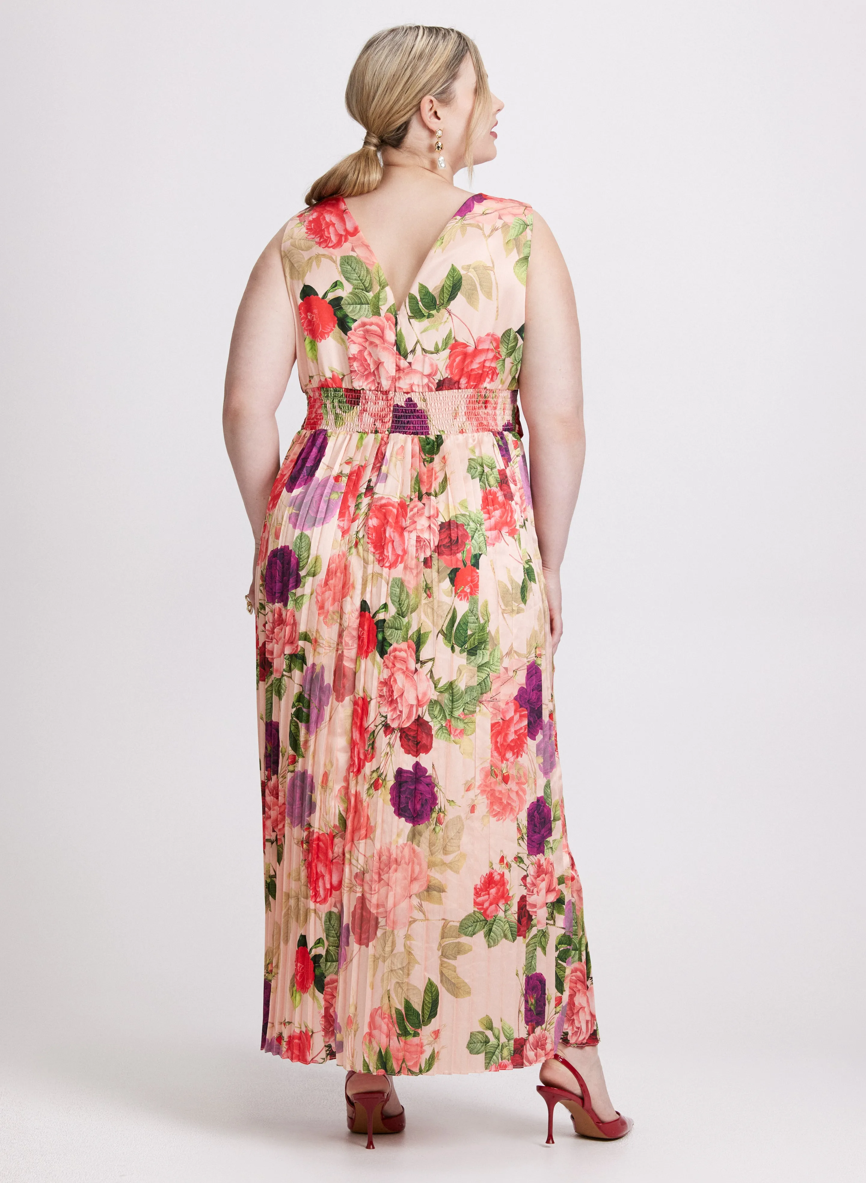 Floral Satin Dress sold by Laura product image thumbnail 3