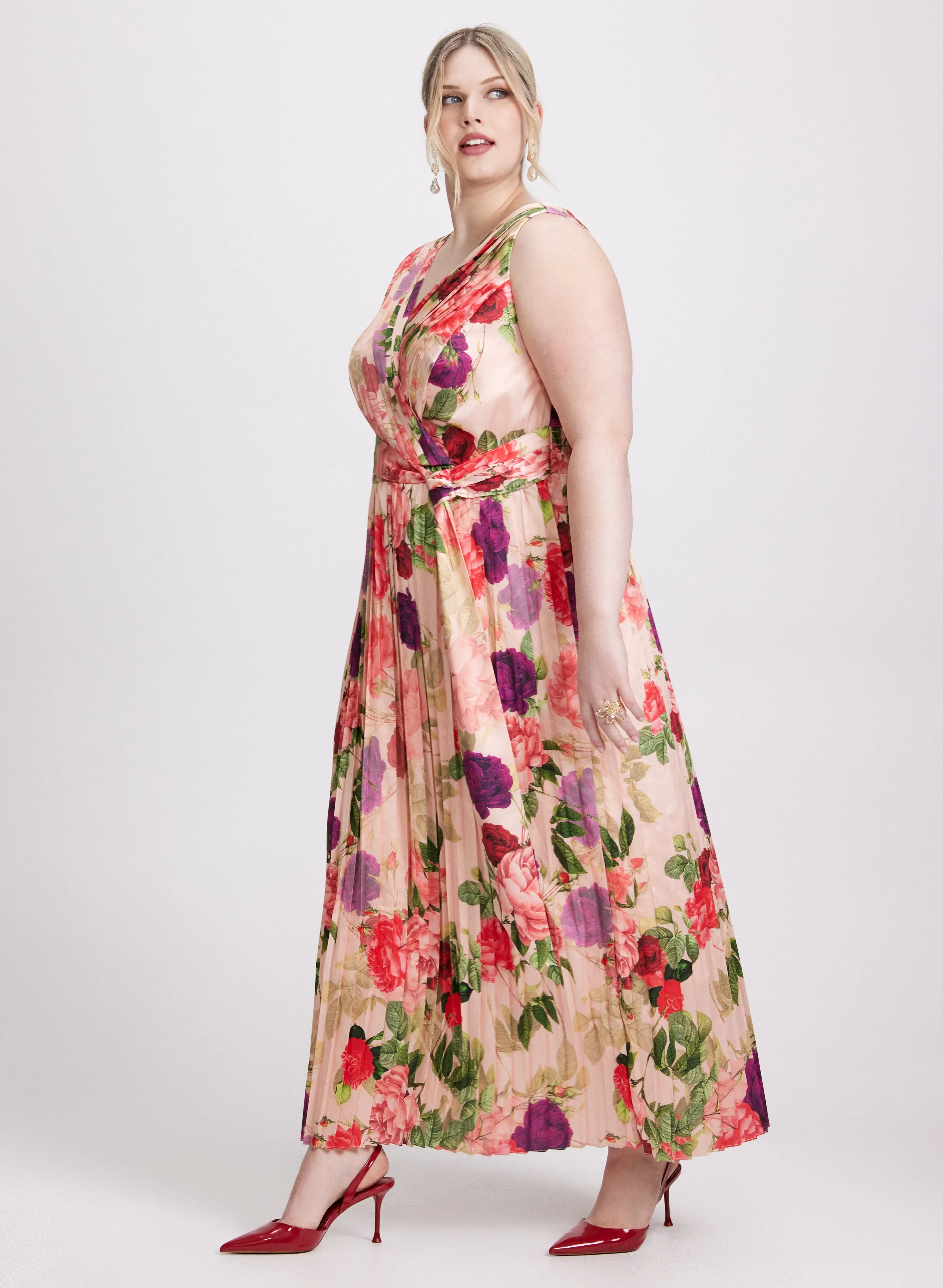 Floral Satin Dress sold by Laura product image thumbnail 2