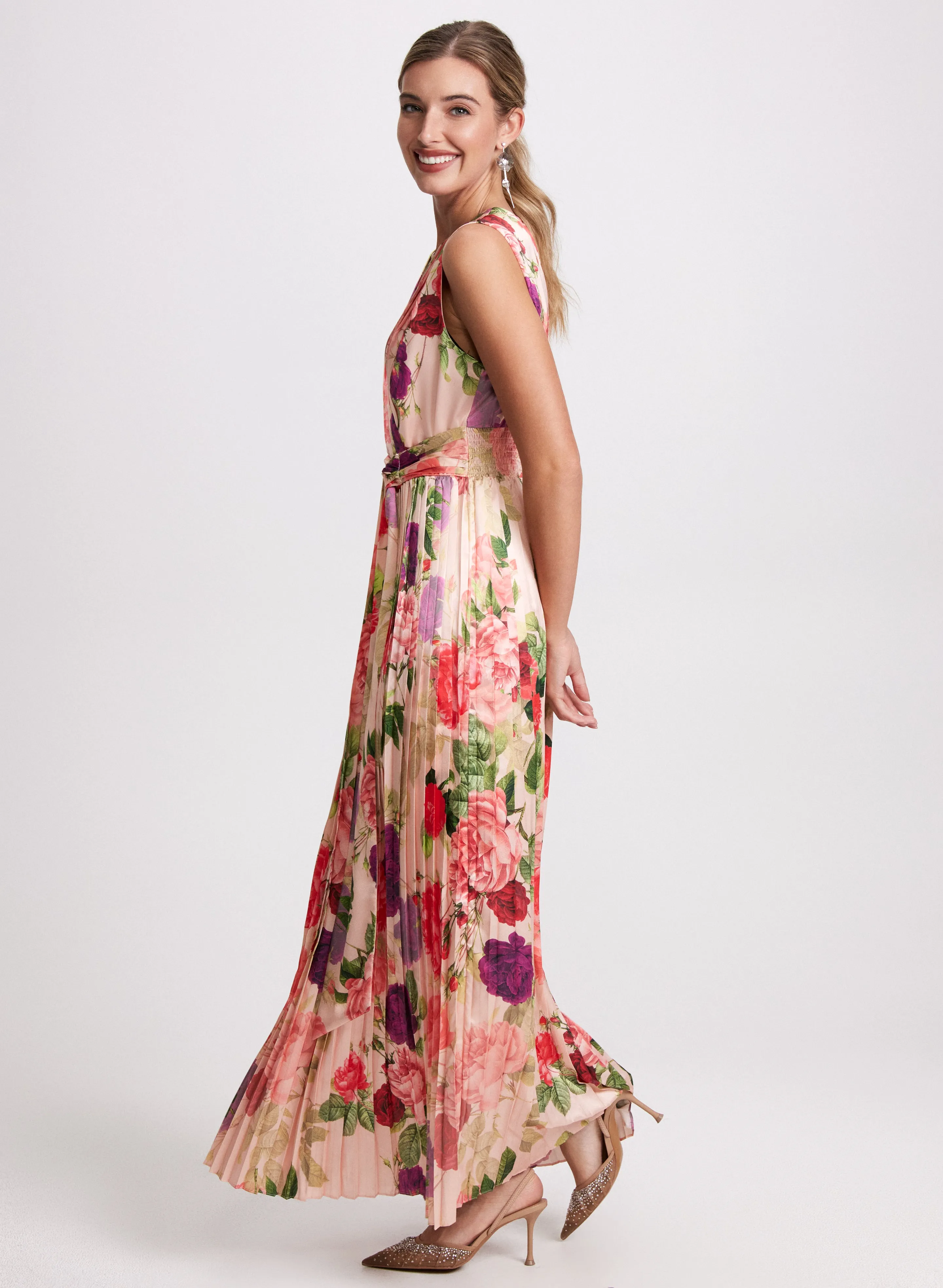 Floral Satin Dress sold by Laura product image thumbnail 2