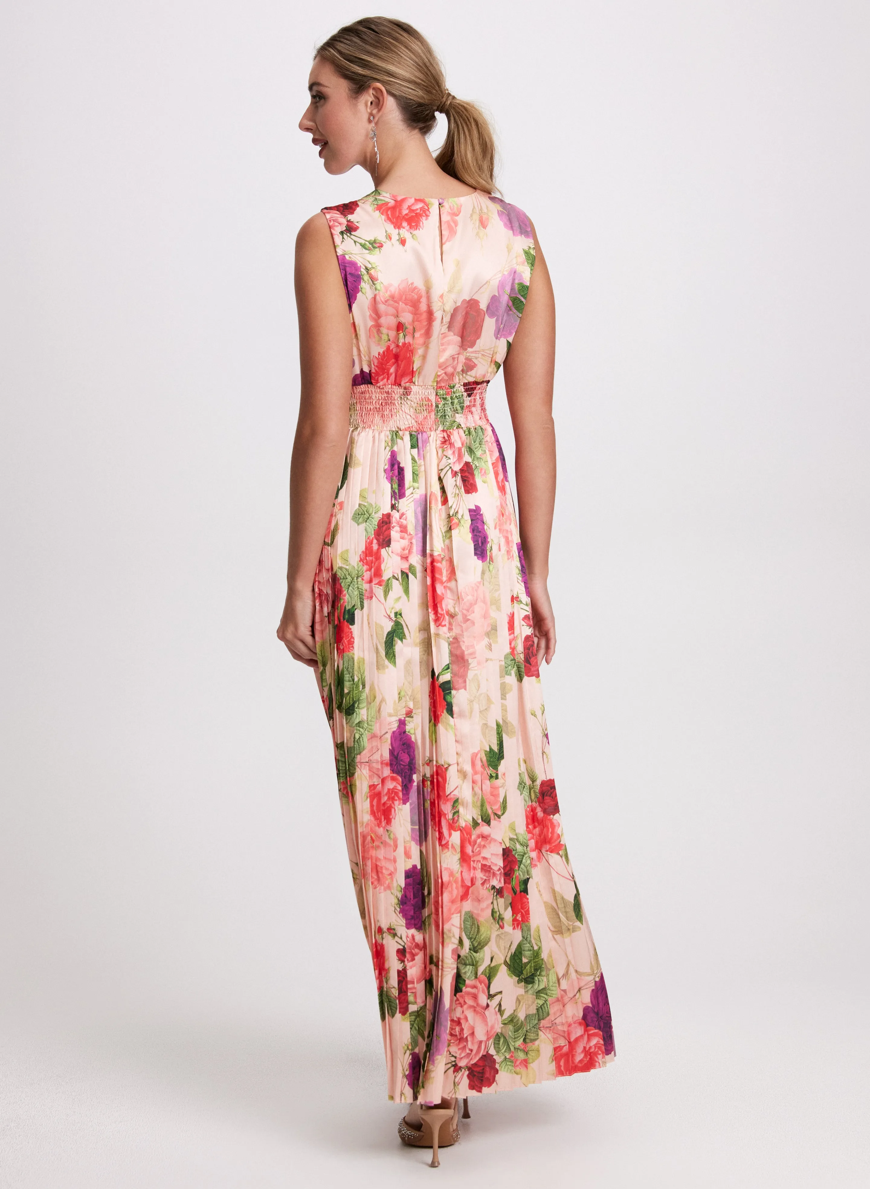 Floral Satin Dress sold by Laura product image thumbnail 3