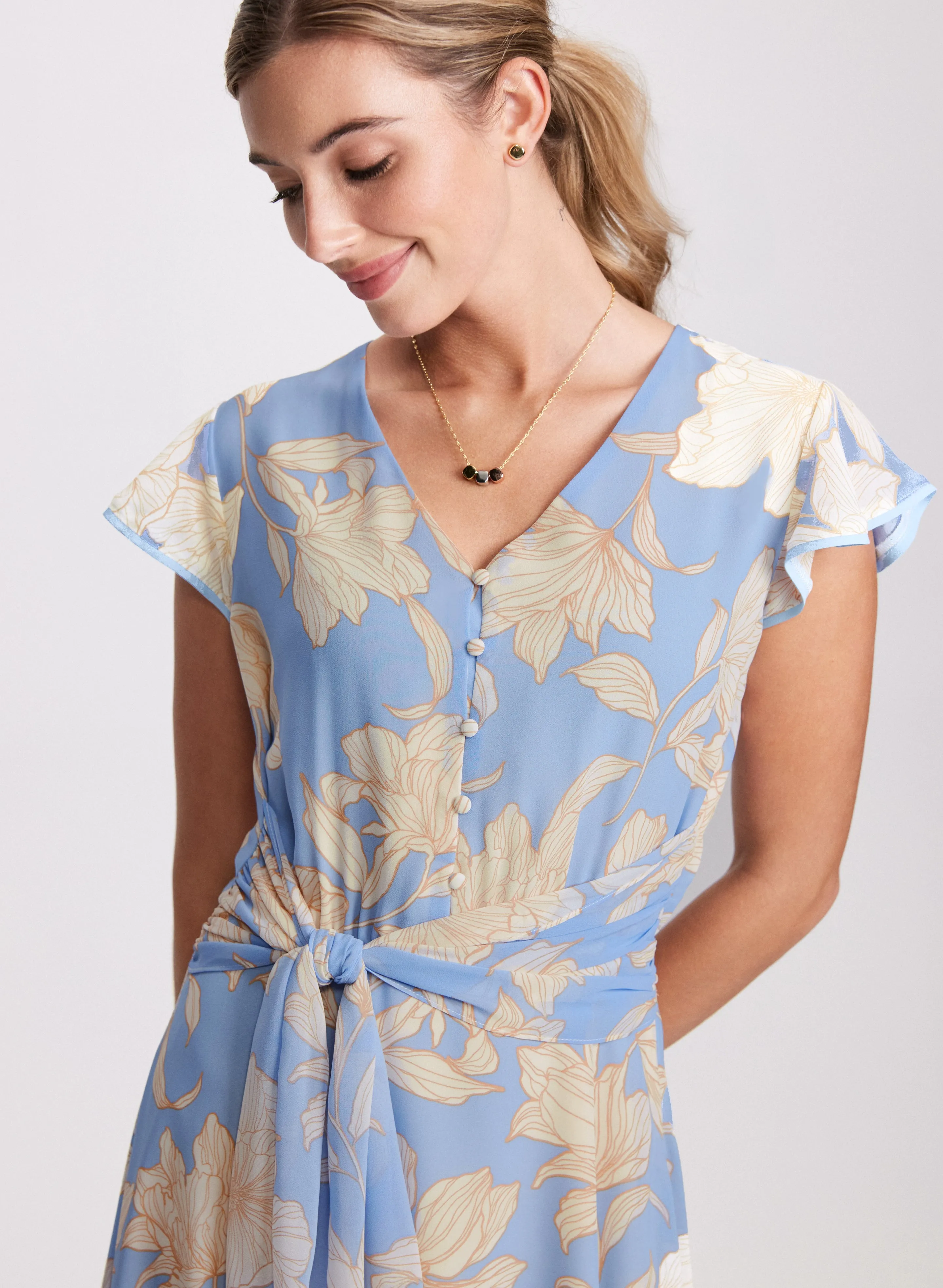 Belted Floral Dress sold by Laura product image thumbnail 5
