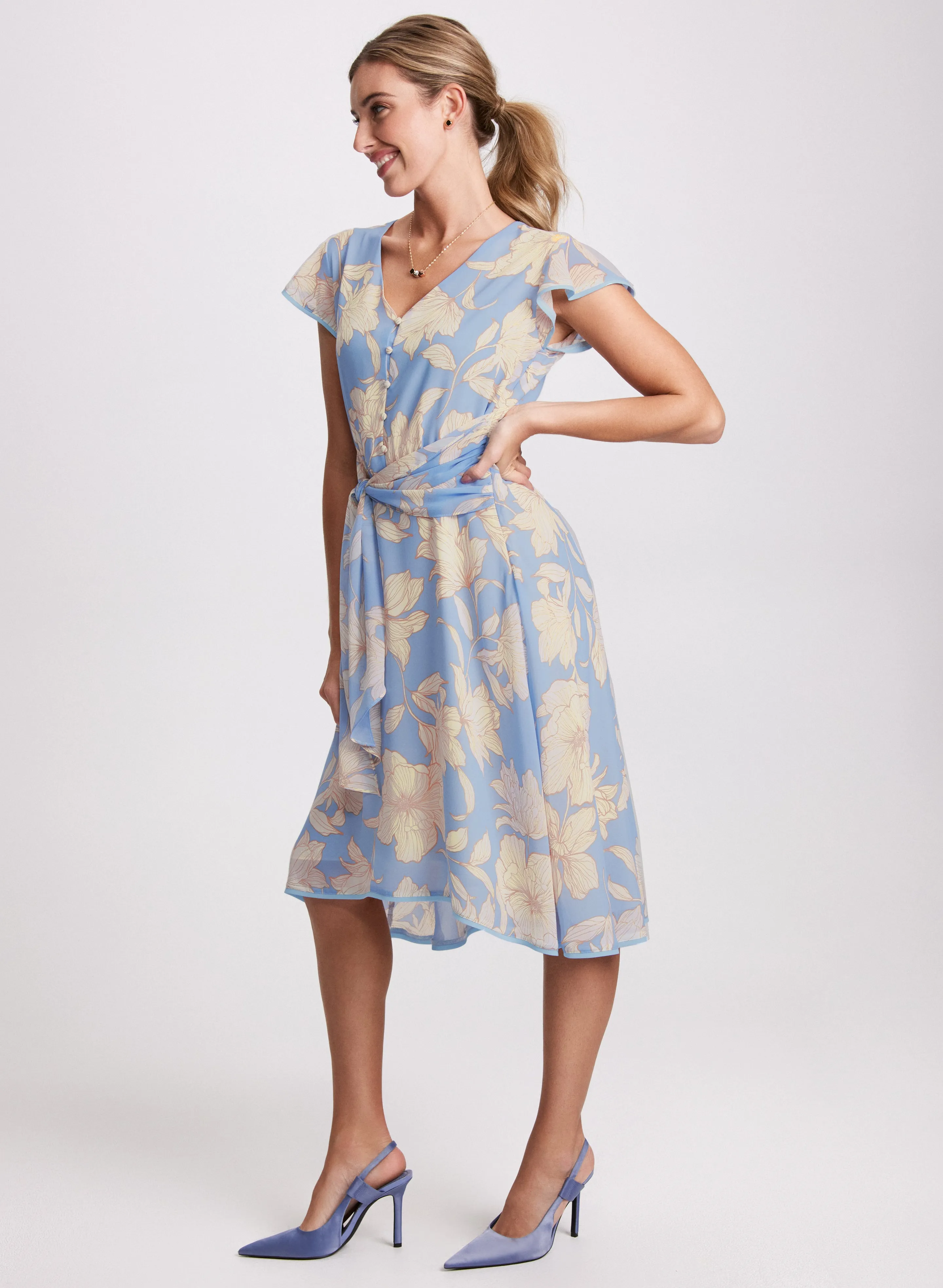 Belted Floral Dress sold by Laura product image thumbnail 2