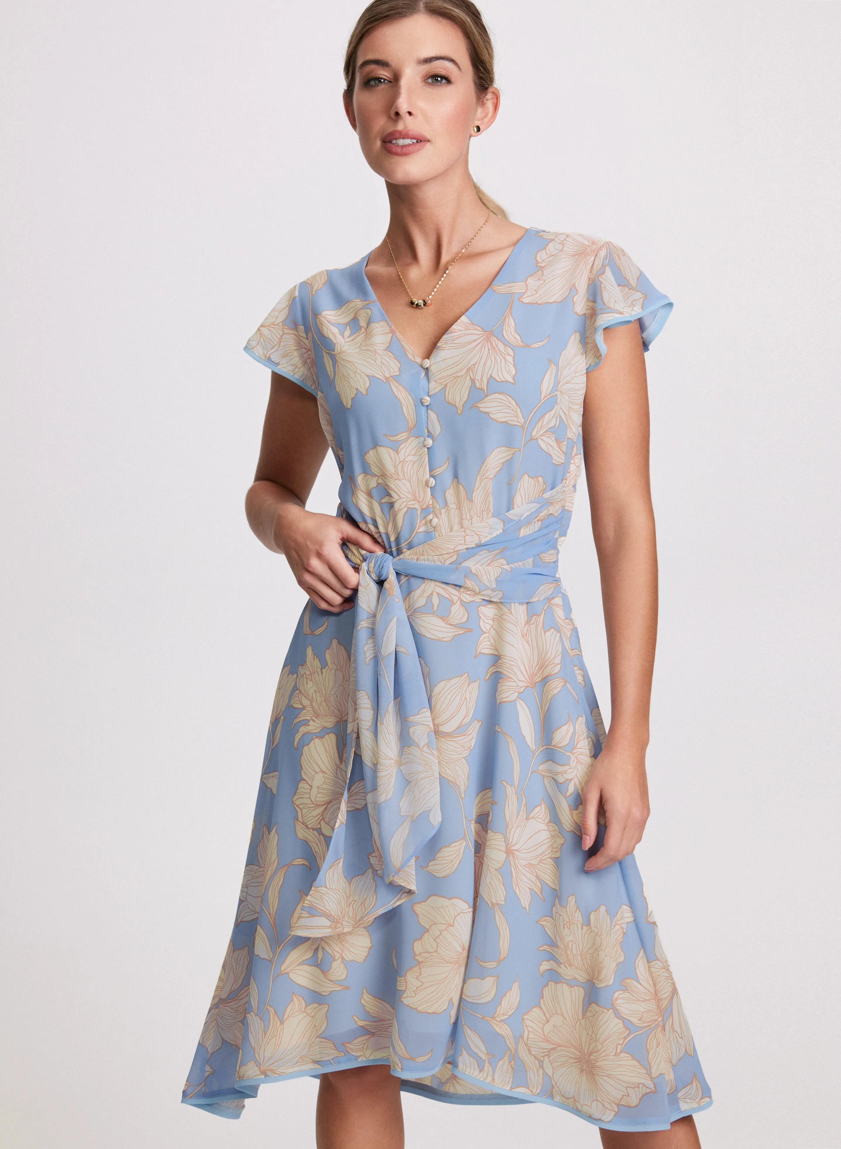 Belted Floral Dress sold by Laura product image thumbnail 4