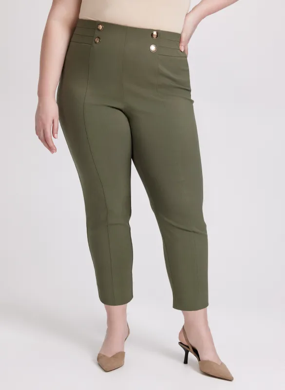 Sofia Slim-Leg Pants - Short sold by Laura