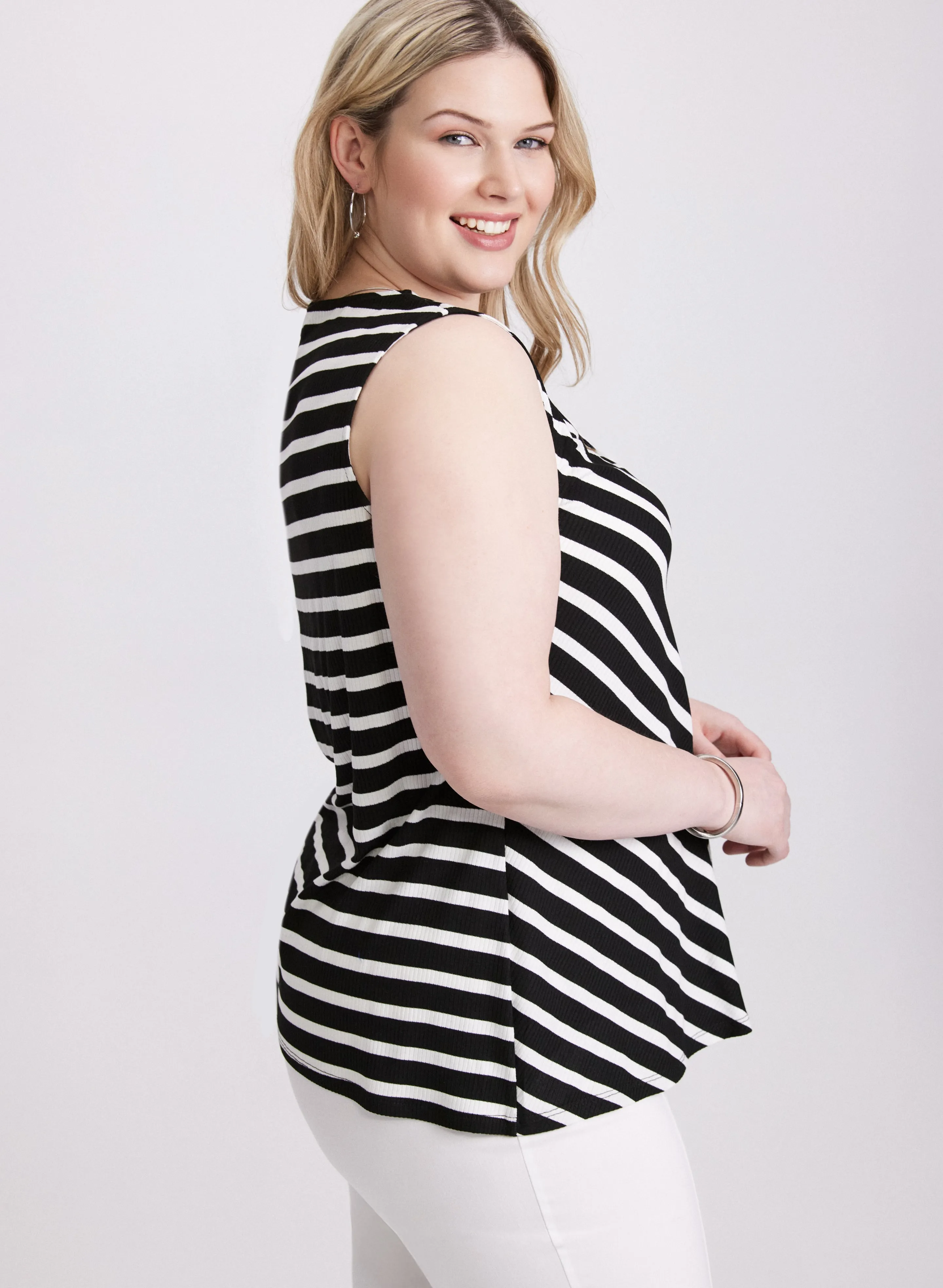 Stripe Print Top sold by Laura product image thumbnail 2