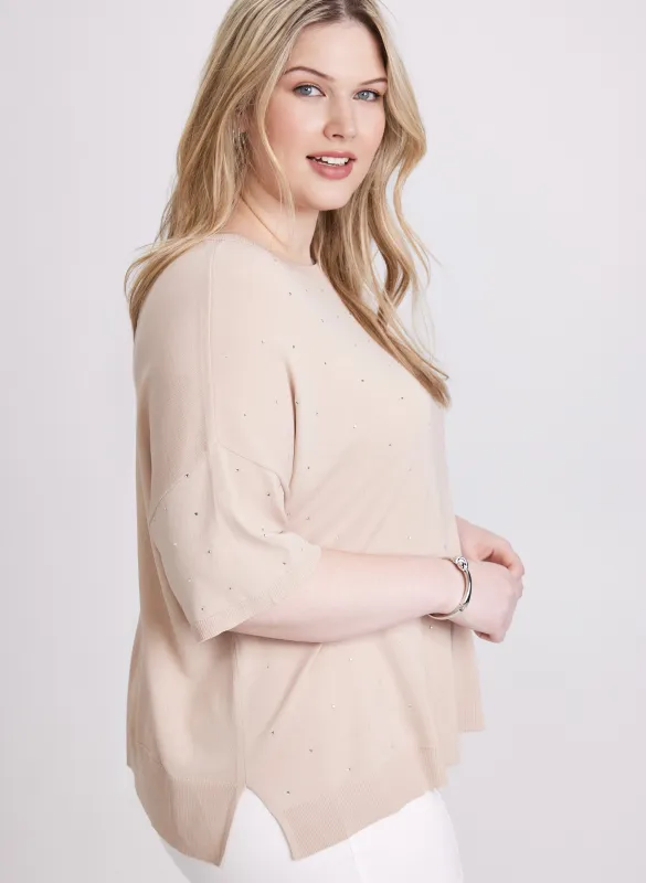 Jospeh Ribkoff - Rhinestone Detail Sweater sold by Laura