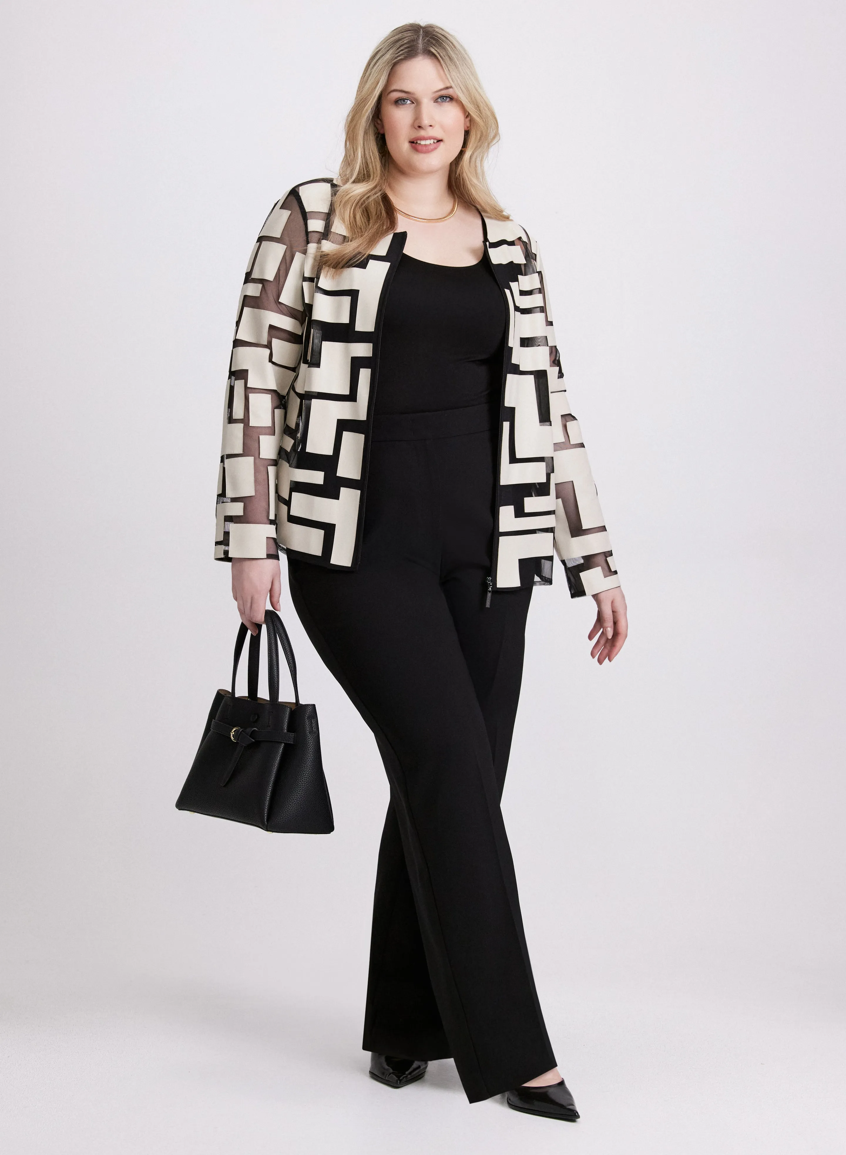 Joseph Ribkoff - Geometric Print Jacket sold by Laura product image thumbnail 4