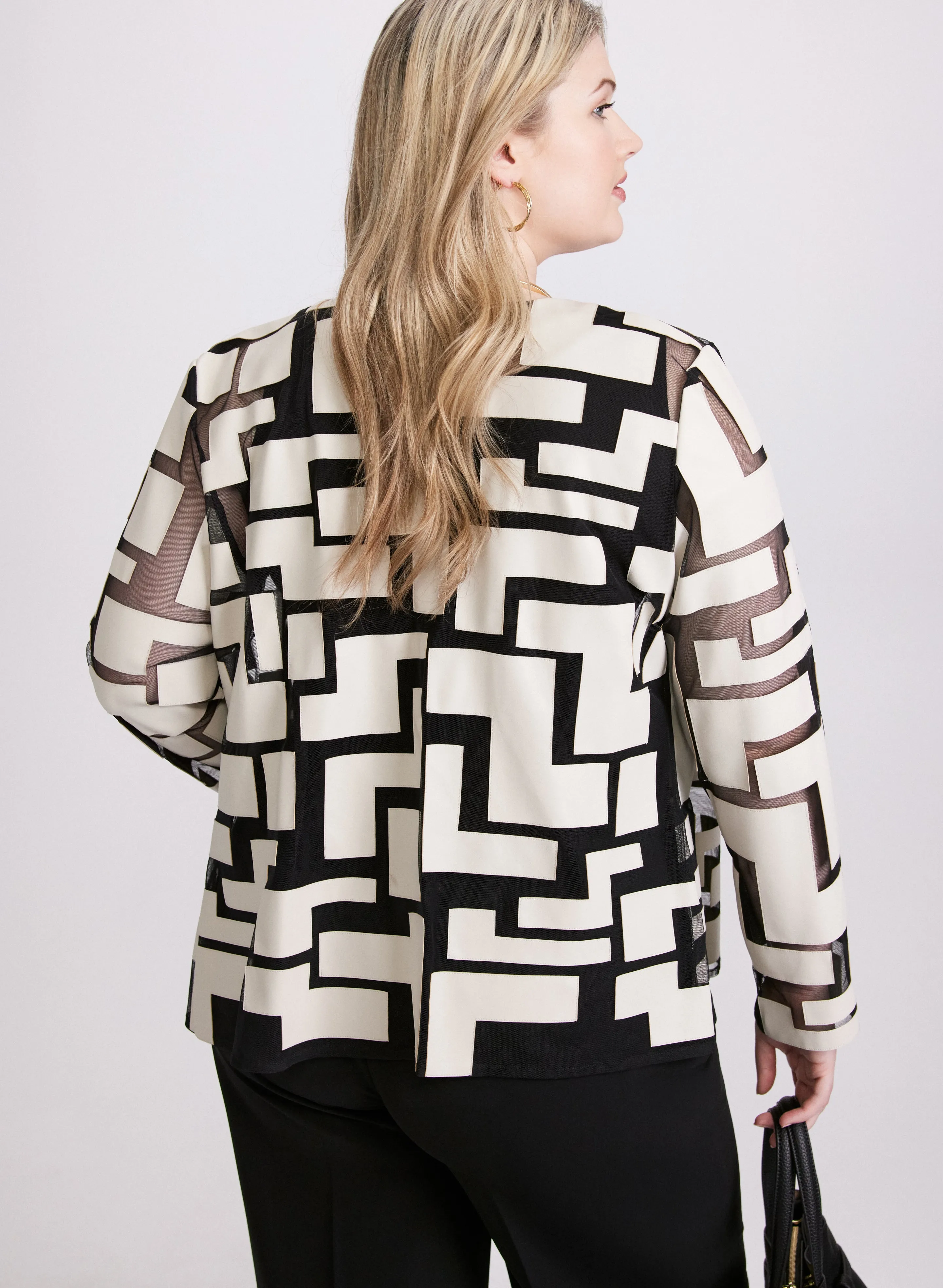 Joseph Ribkoff - Geometric Print Jacket sold by Laura product image thumbnail 3