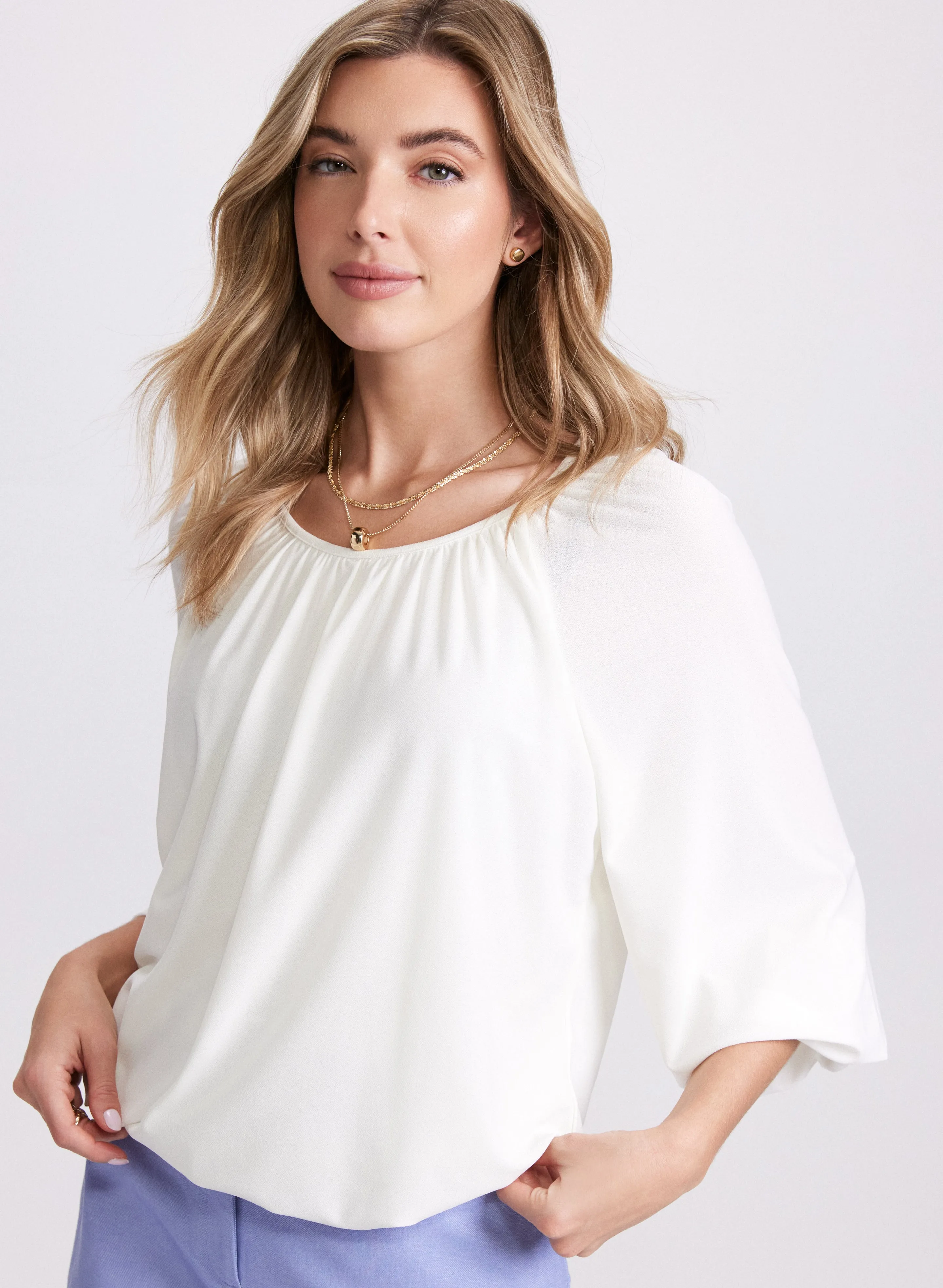 Balloon Sleeve Top sold by Laura