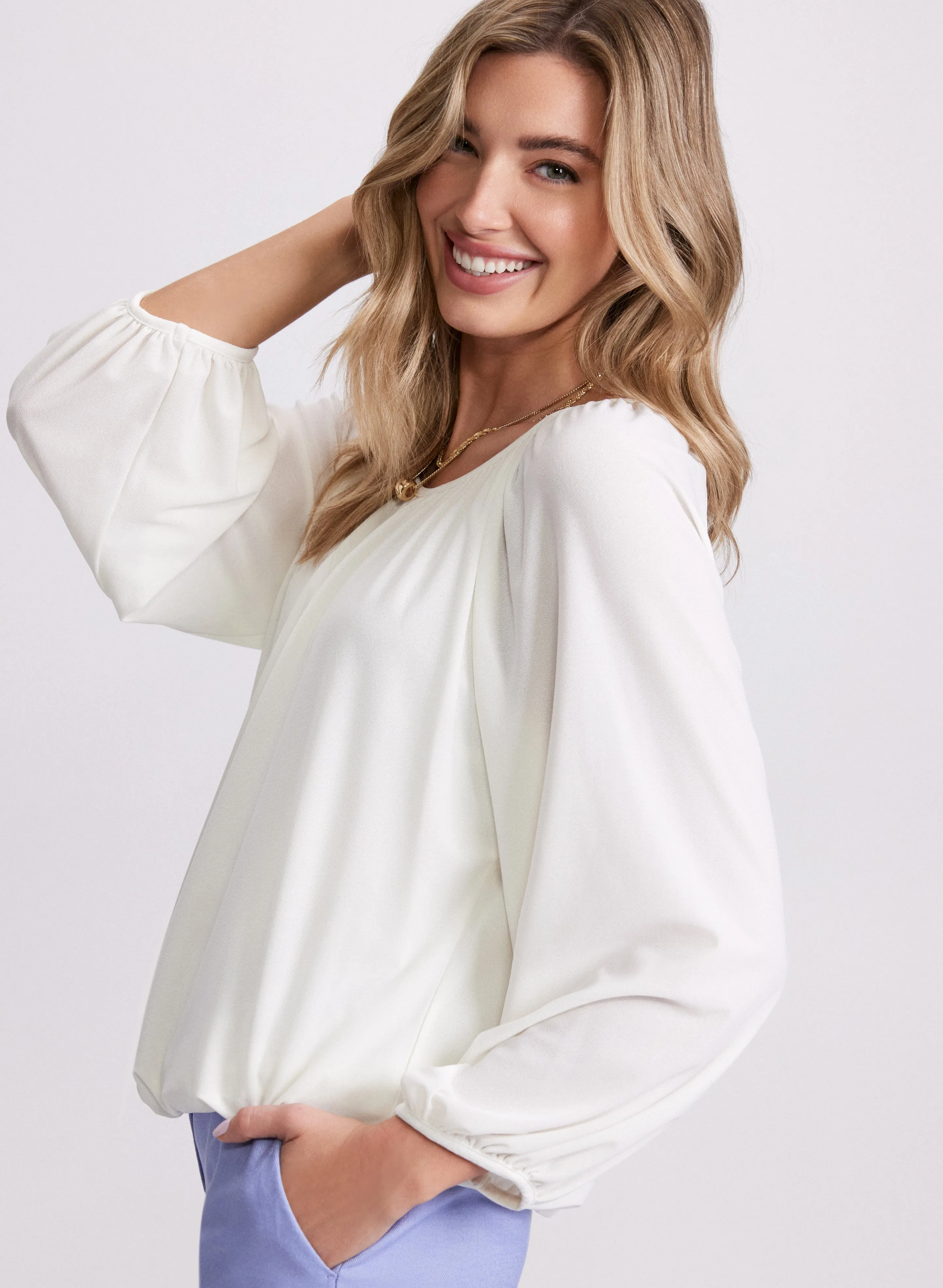 Balloon Sleeve Top sold by Laura product image thumbnail 2