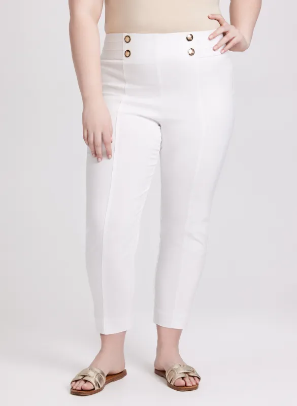 Sofia Slim-Leg Pants - Short sold by Laura