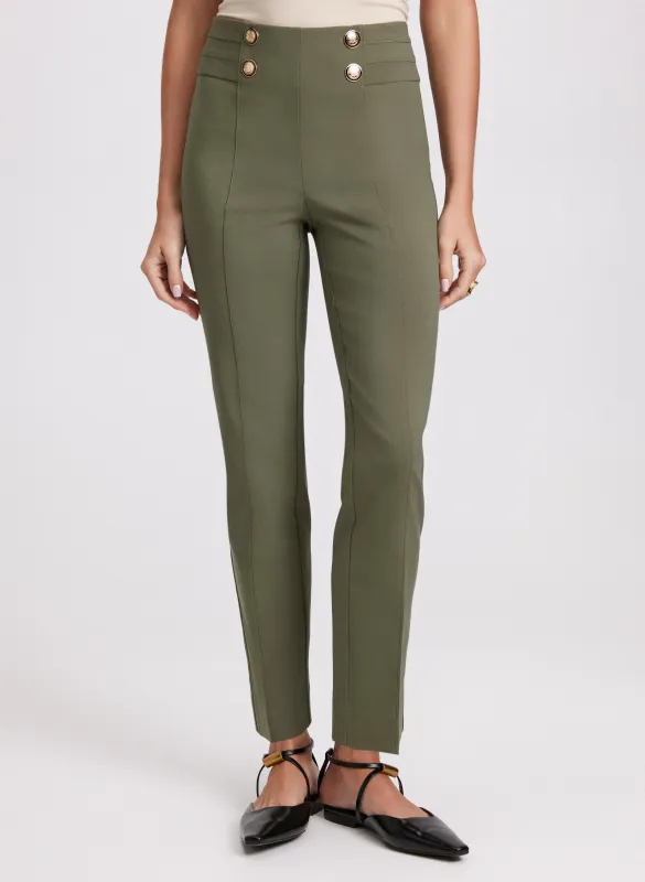Sofia Slim-Leg Pants - Short sold by Laura