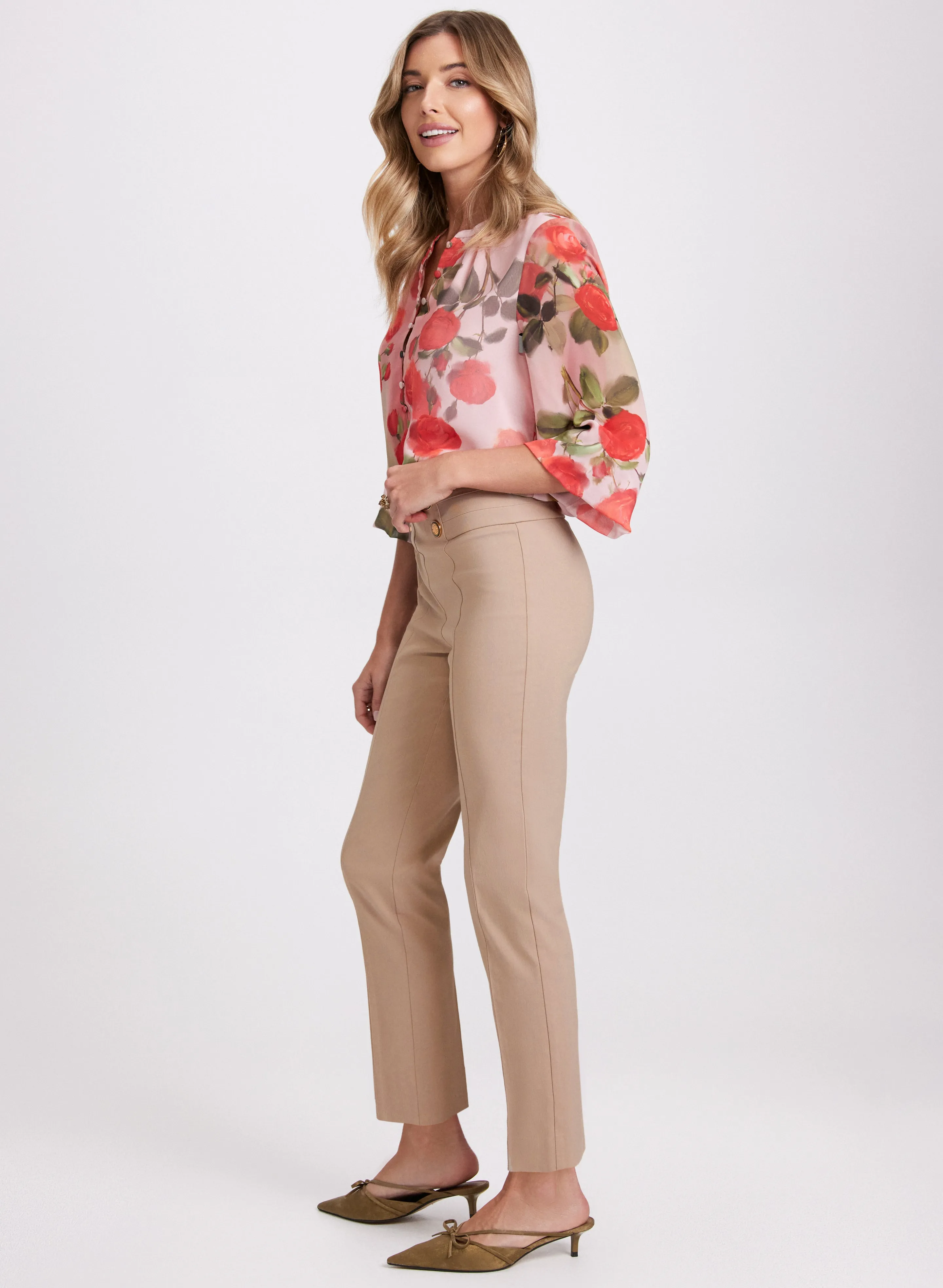 Sofia Slim-Leg Pants - Short sold by Laura product image thumbnail 2