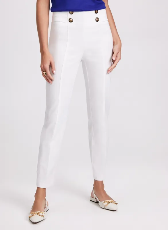 Sofia Slim-Leg Pants - Short sold by Laura