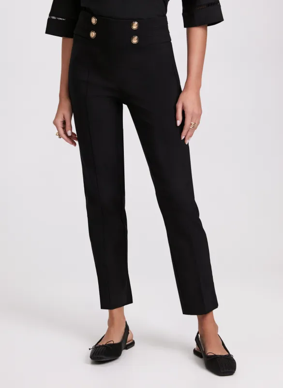 Sofia Slim-Leg Pants - Short sold by Laura