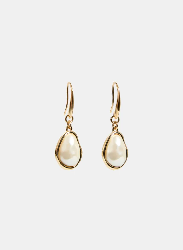 Pearl Dangle Earrings sold by Laura