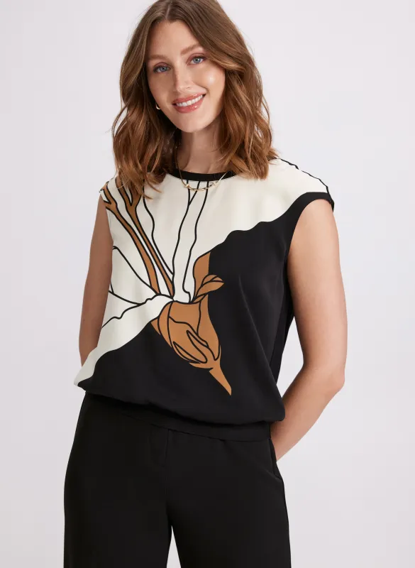 Graphic Floral Top sold by Laura