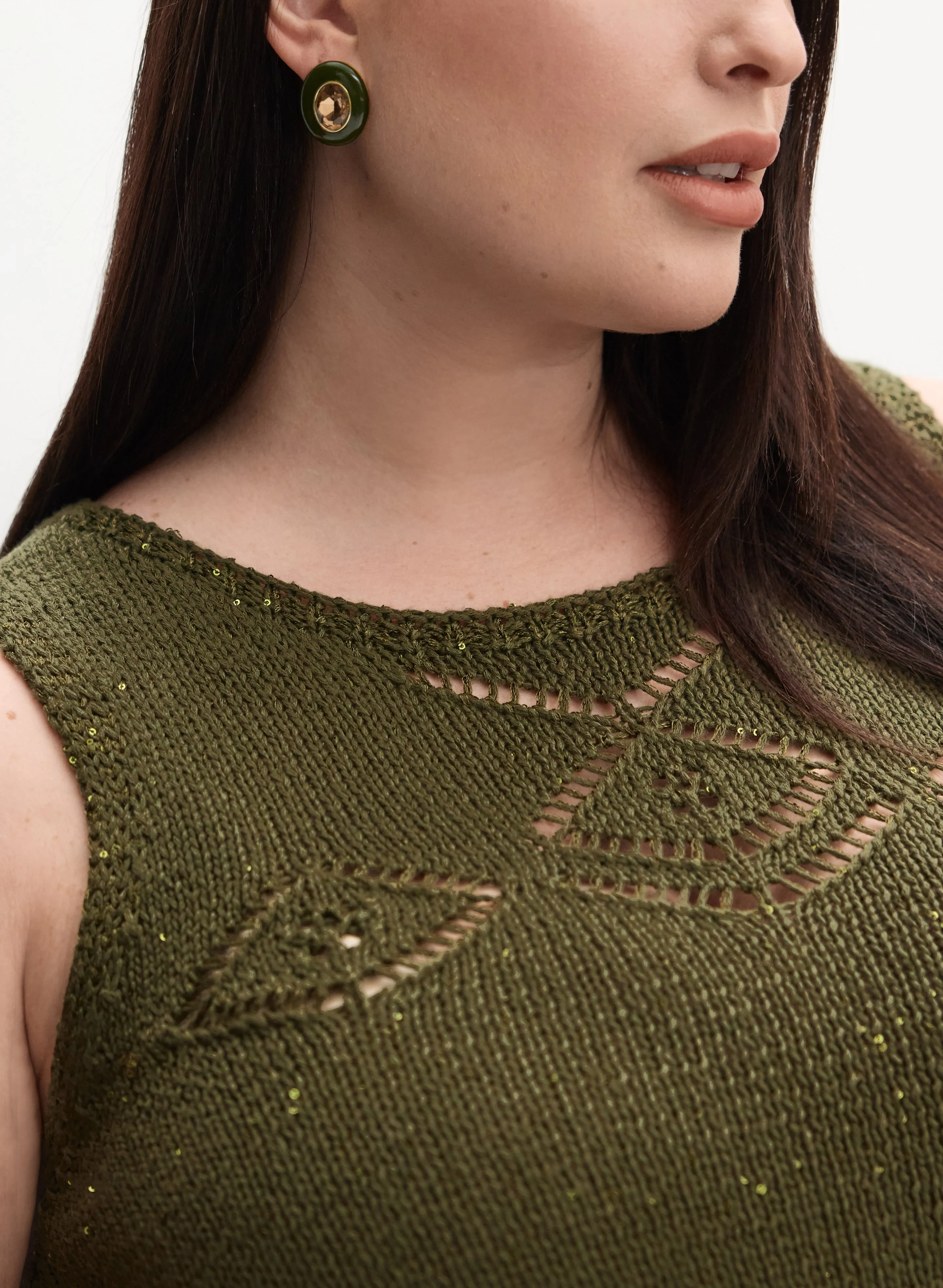 Melanie Lyne - Sleeveless Sequin Embellished Sweater sold by Laura product image thumbnail 5