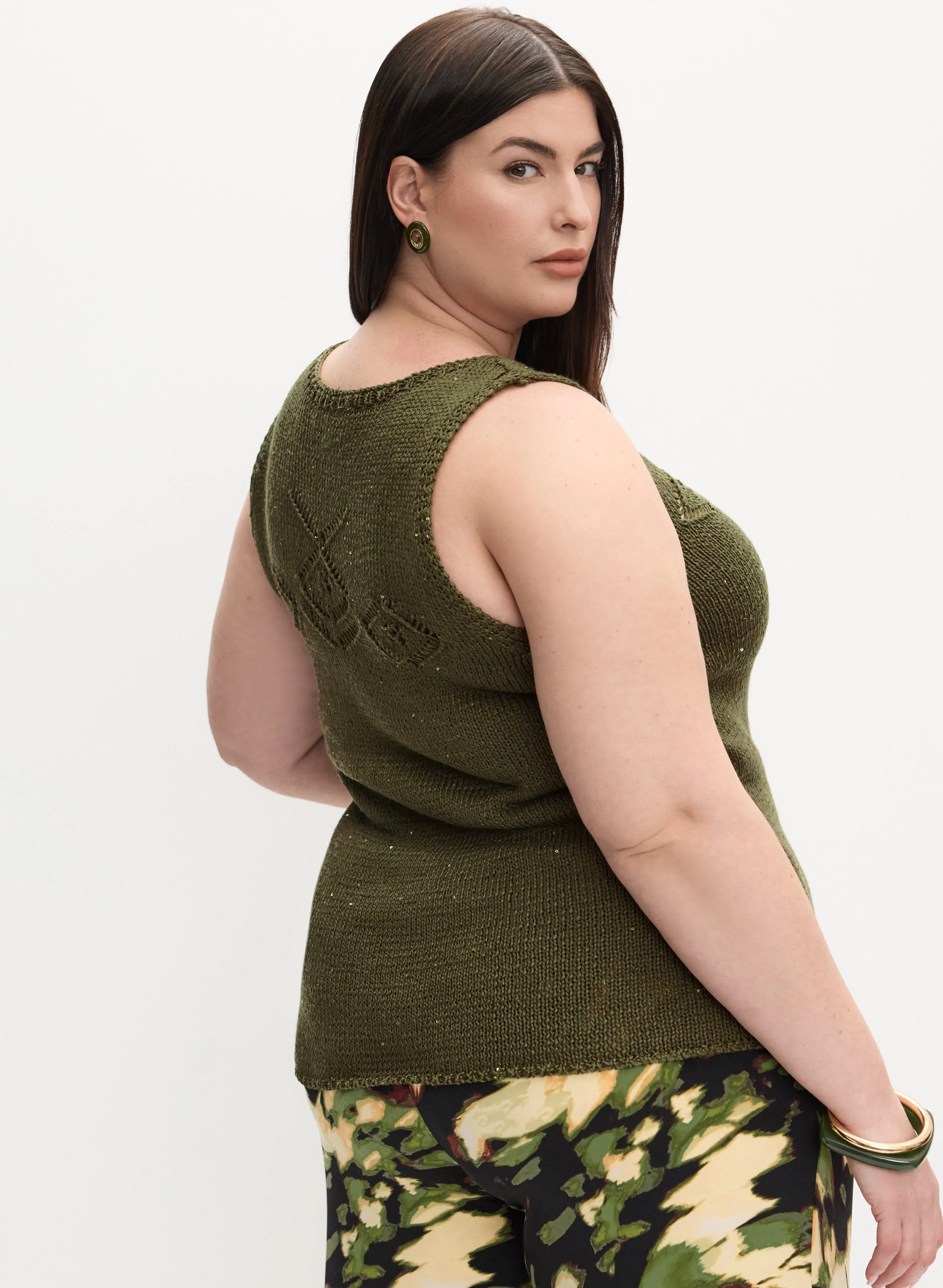 Melanie Lyne - Sleeveless Sequin Embellished Sweater sold by Laura product image thumbnail 3